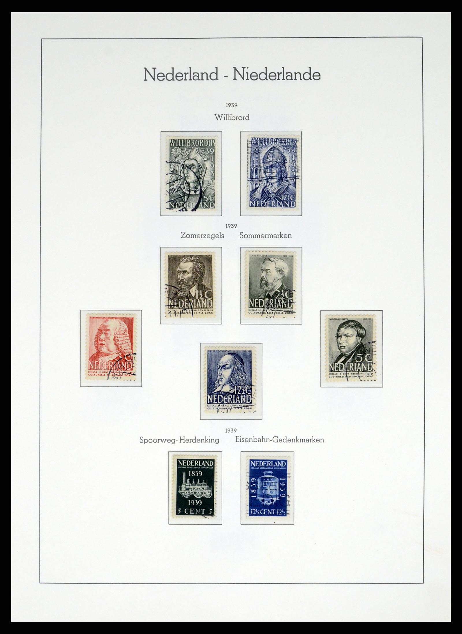 37486 042 - Postzegelverzameling 37486 Nederland 1852-1968.
