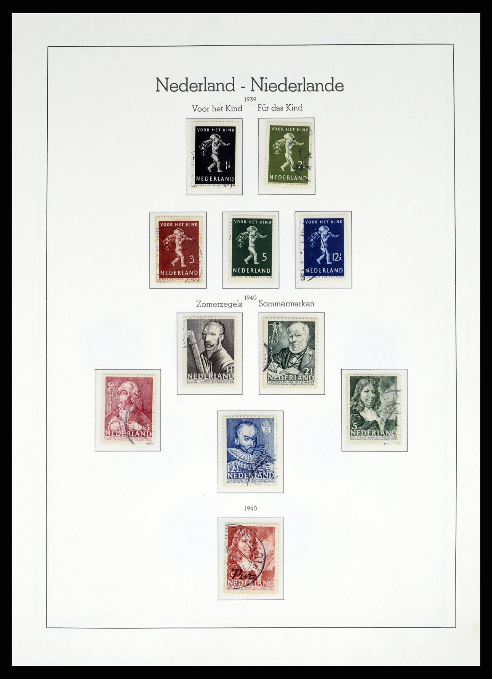37486 043 - Postzegelverzameling 37486 Nederland 1852-1968.