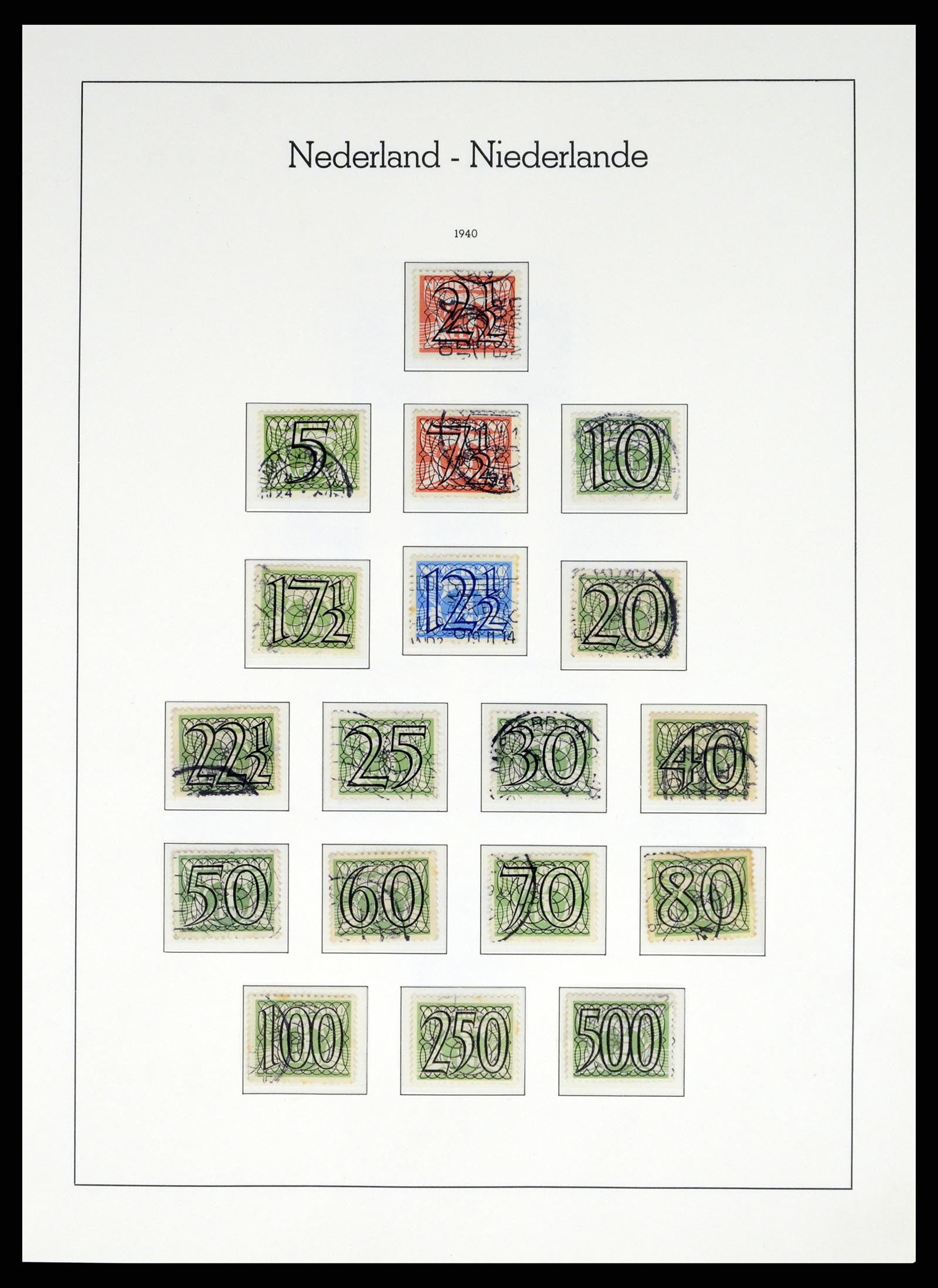 37486 045 - Postzegelverzameling 37486 Nederland 1852-1968.