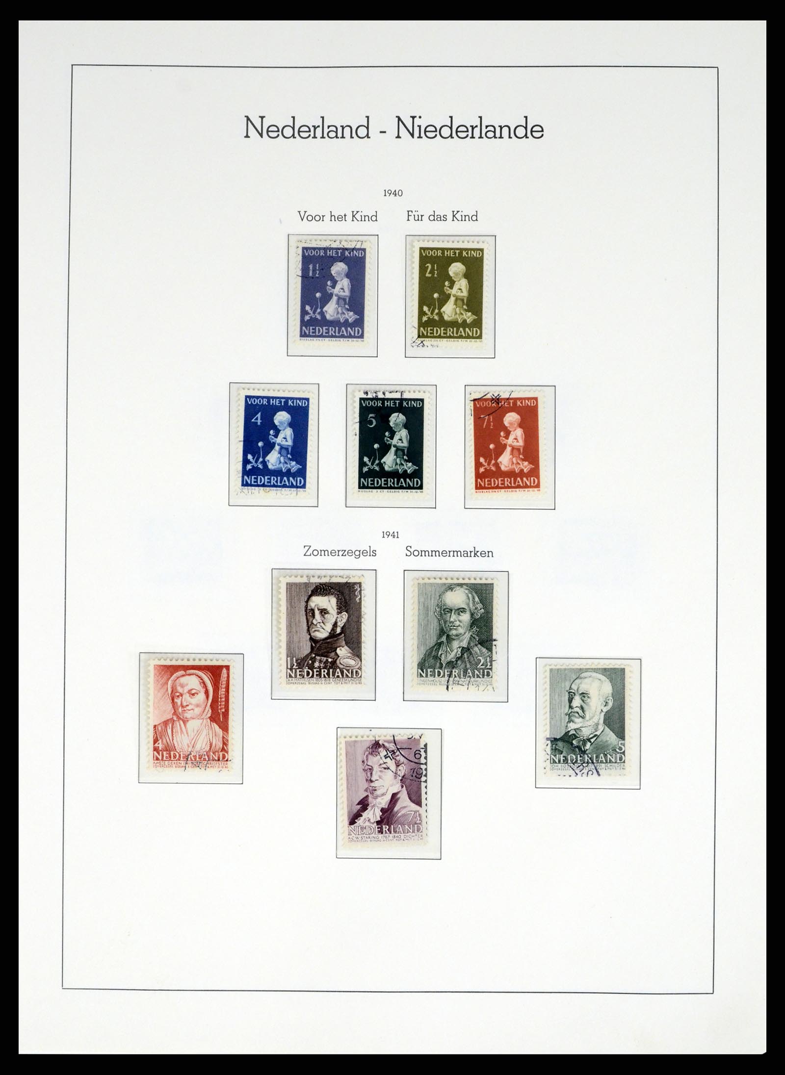 37486 046 - Postzegelverzameling 37486 Nederland 1852-1968.
