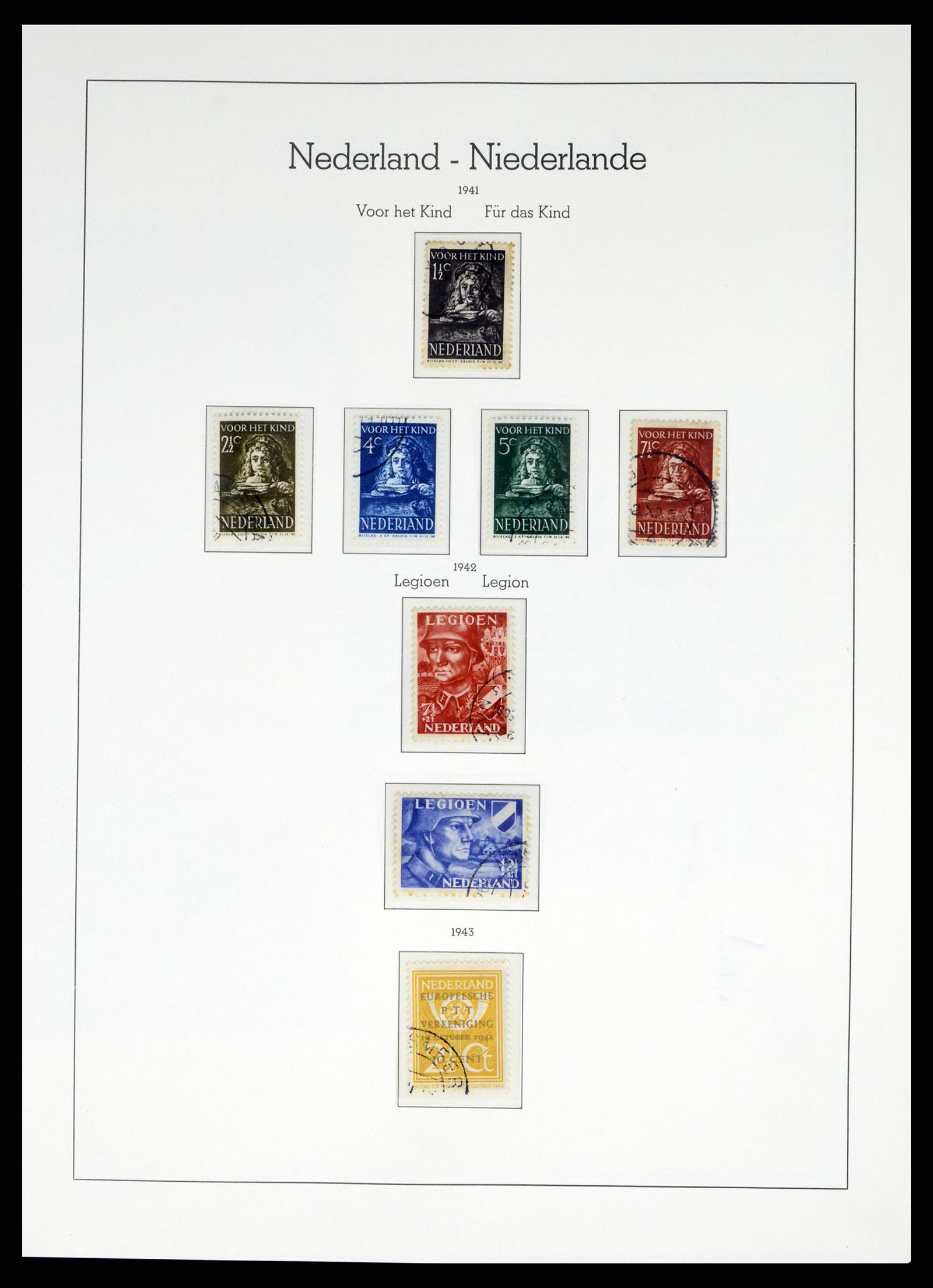 37486 048 - Postzegelverzameling 37486 Nederland 1852-1968.