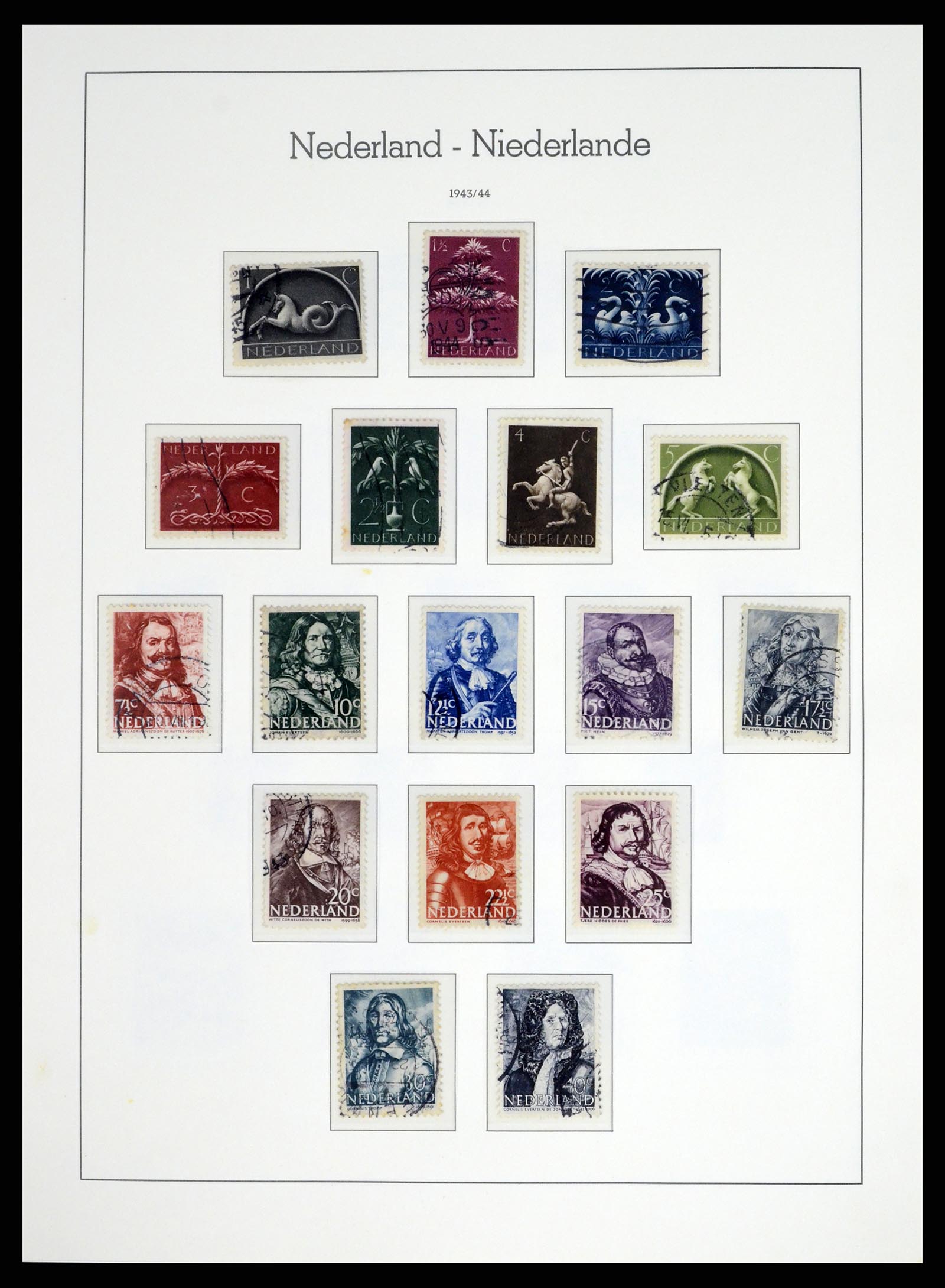 37486 052 - Postzegelverzameling 37486 Nederland 1852-1968.