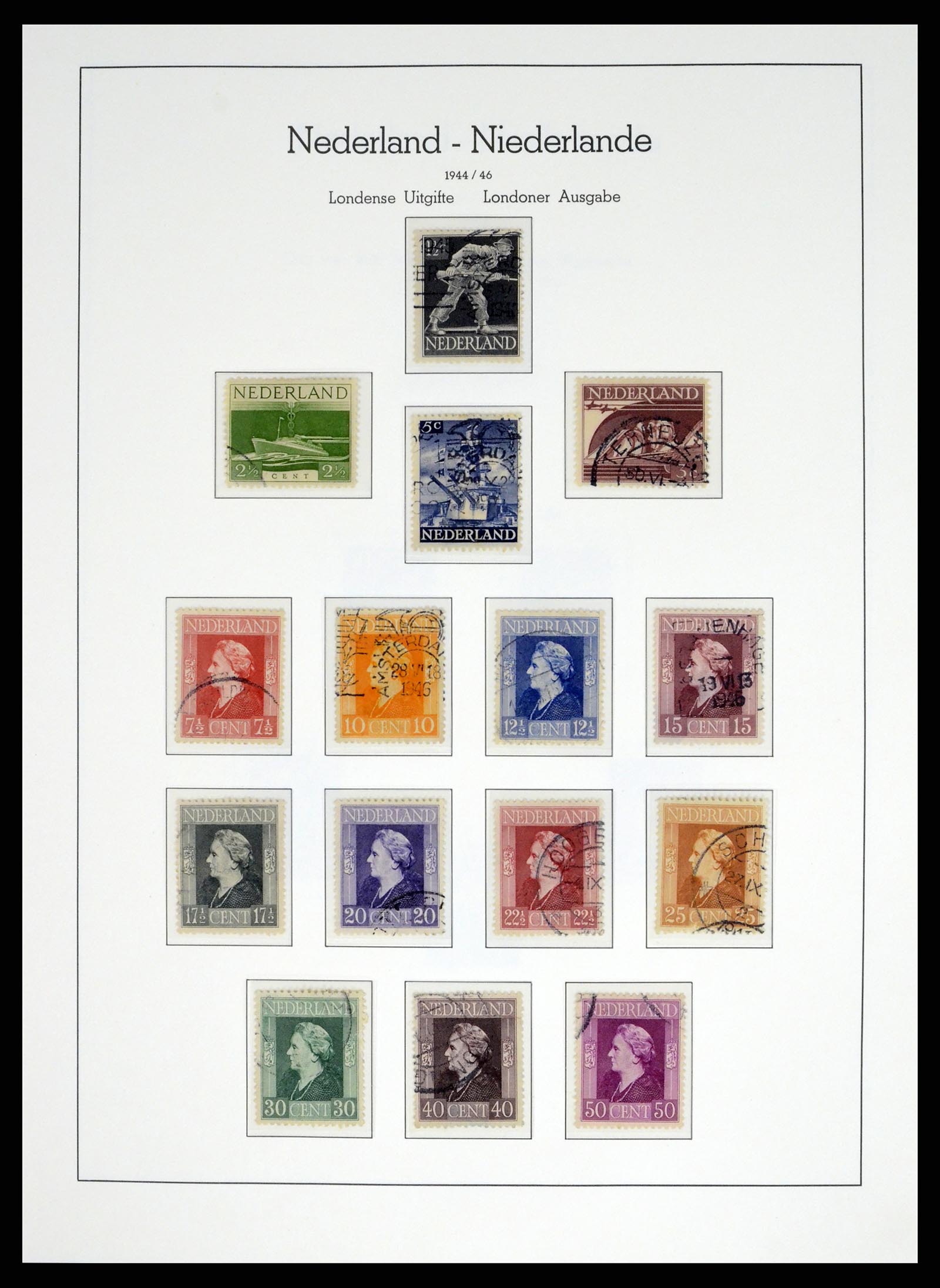 37486 055 - Postzegelverzameling 37486 Nederland 1852-1968.