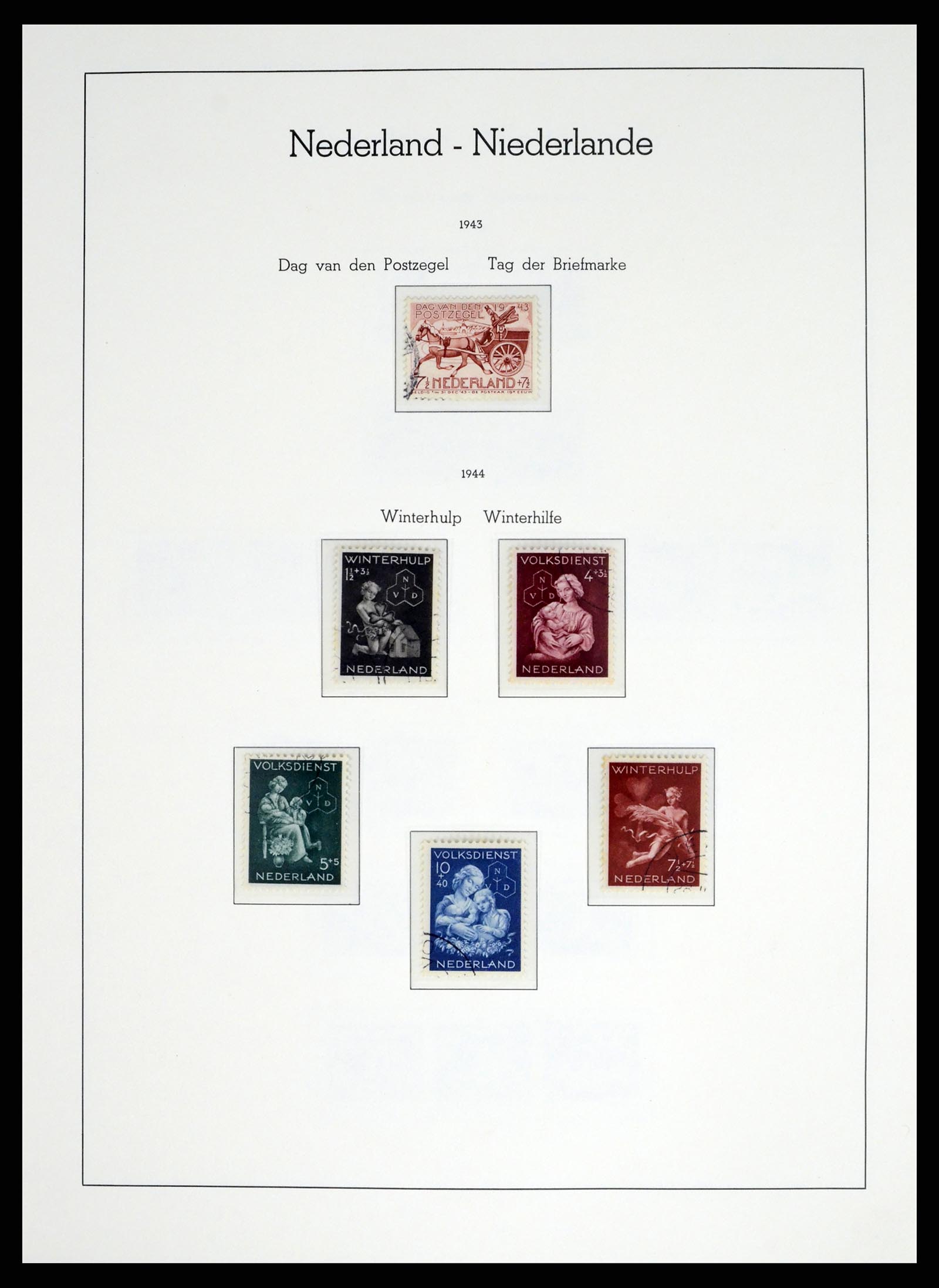 37486 056 - Postzegelverzameling 37486 Nederland 1852-1968.