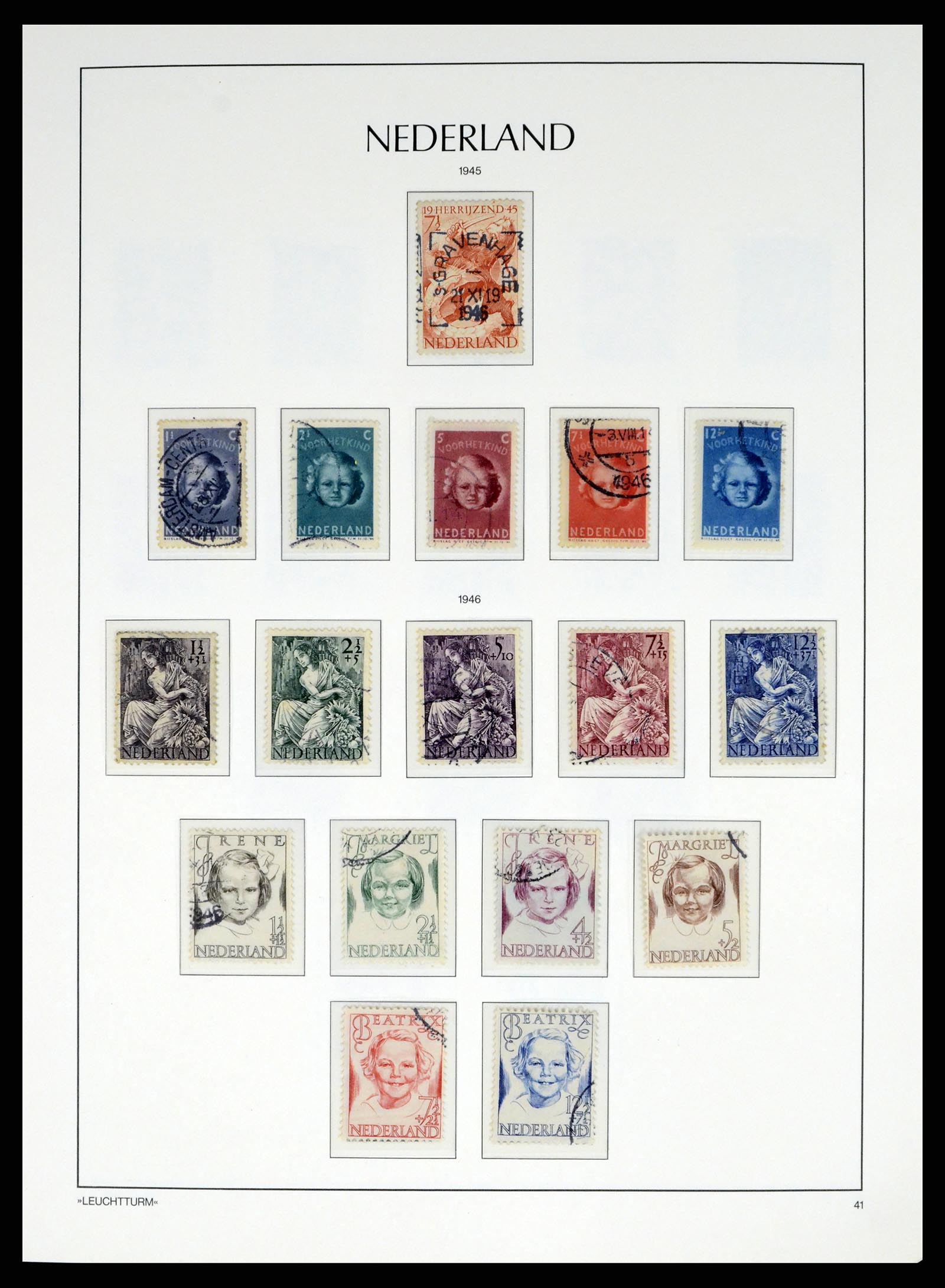 37486 058 - Postzegelverzameling 37486 Nederland 1852-1968.