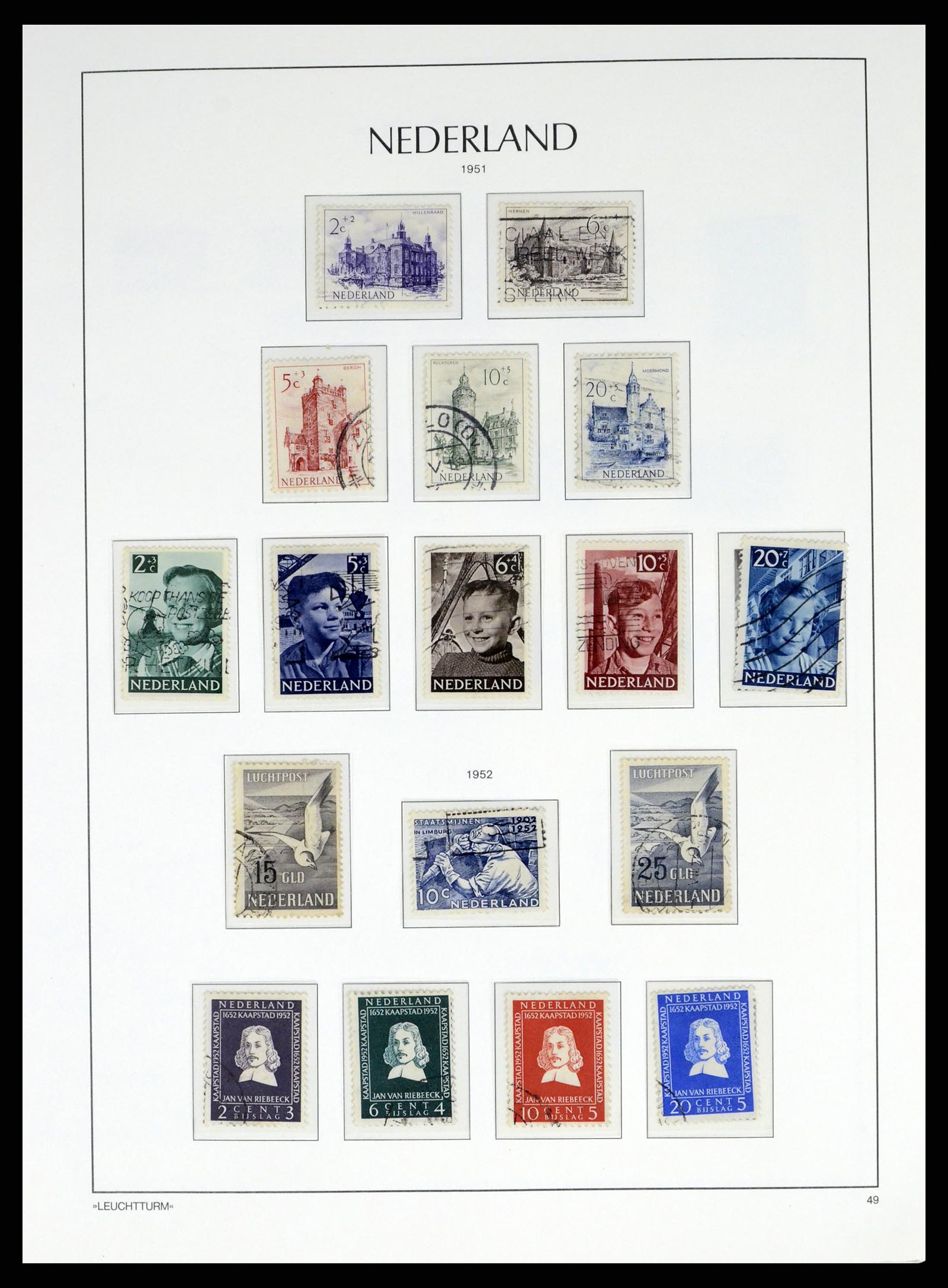 37486 065 - Postzegelverzameling 37486 Nederland 1852-1968.