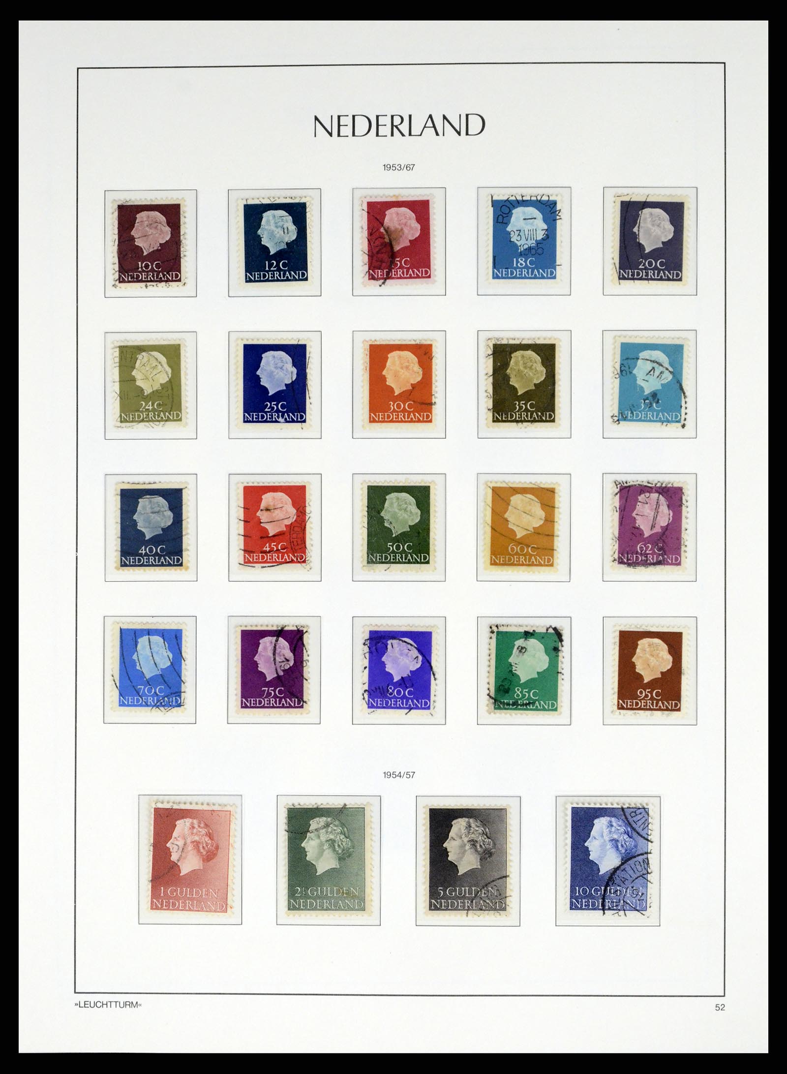 37486 071 - Postzegelverzameling 37486 Nederland 1852-1968.