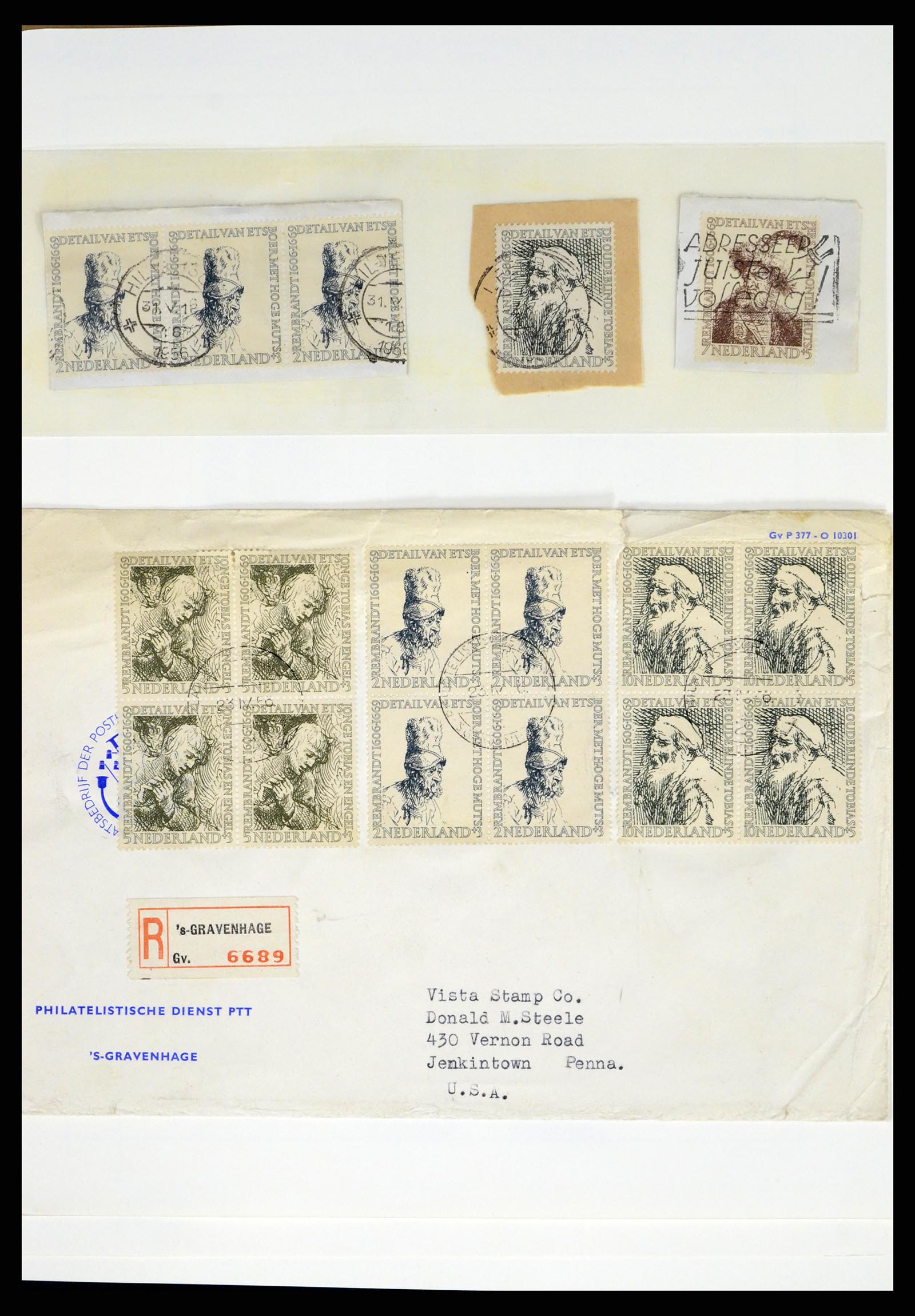 37486 074 - Postzegelverzameling 37486 Nederland 1852-1968.