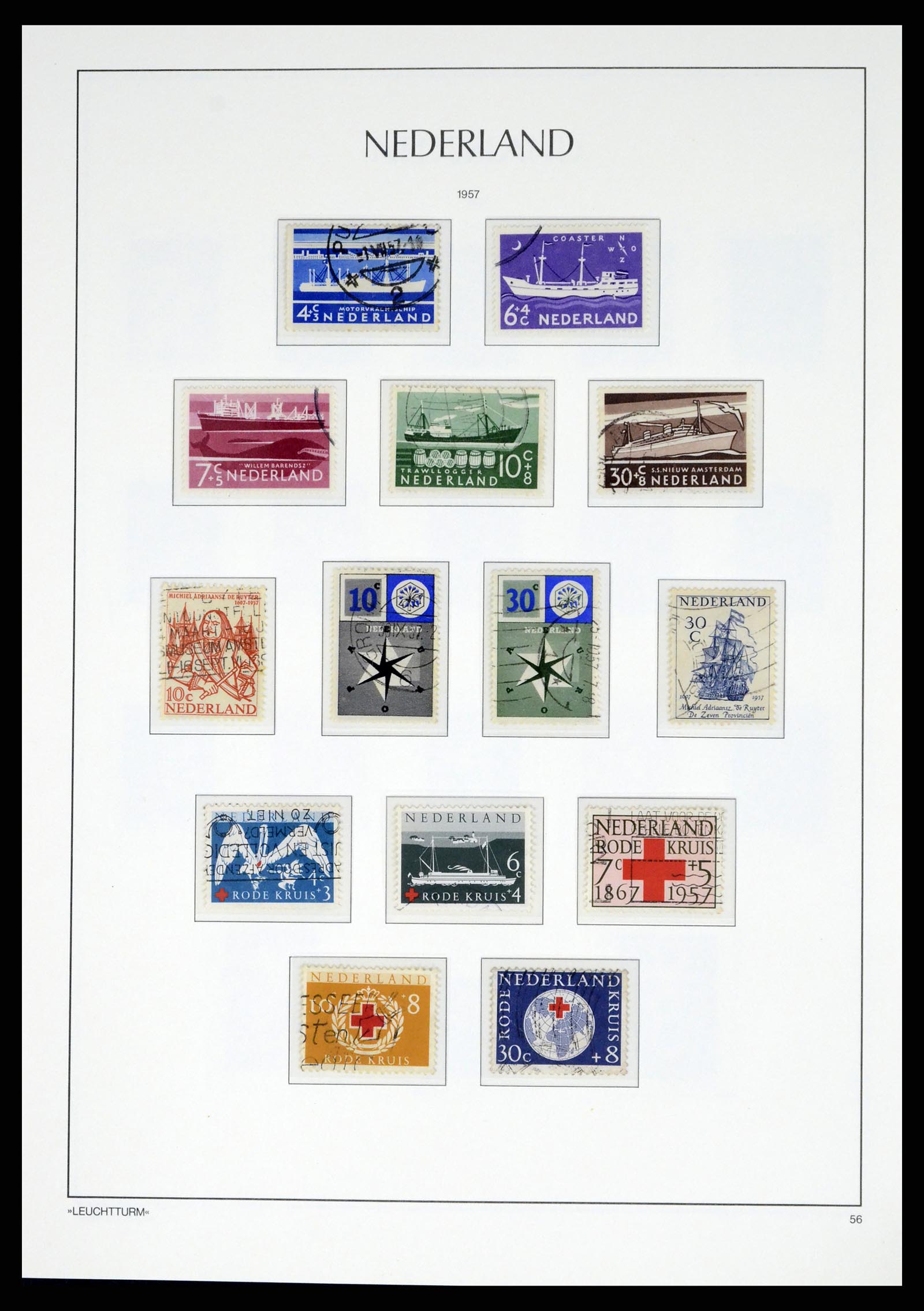 37486 077 - Postzegelverzameling 37486 Nederland 1852-1968.