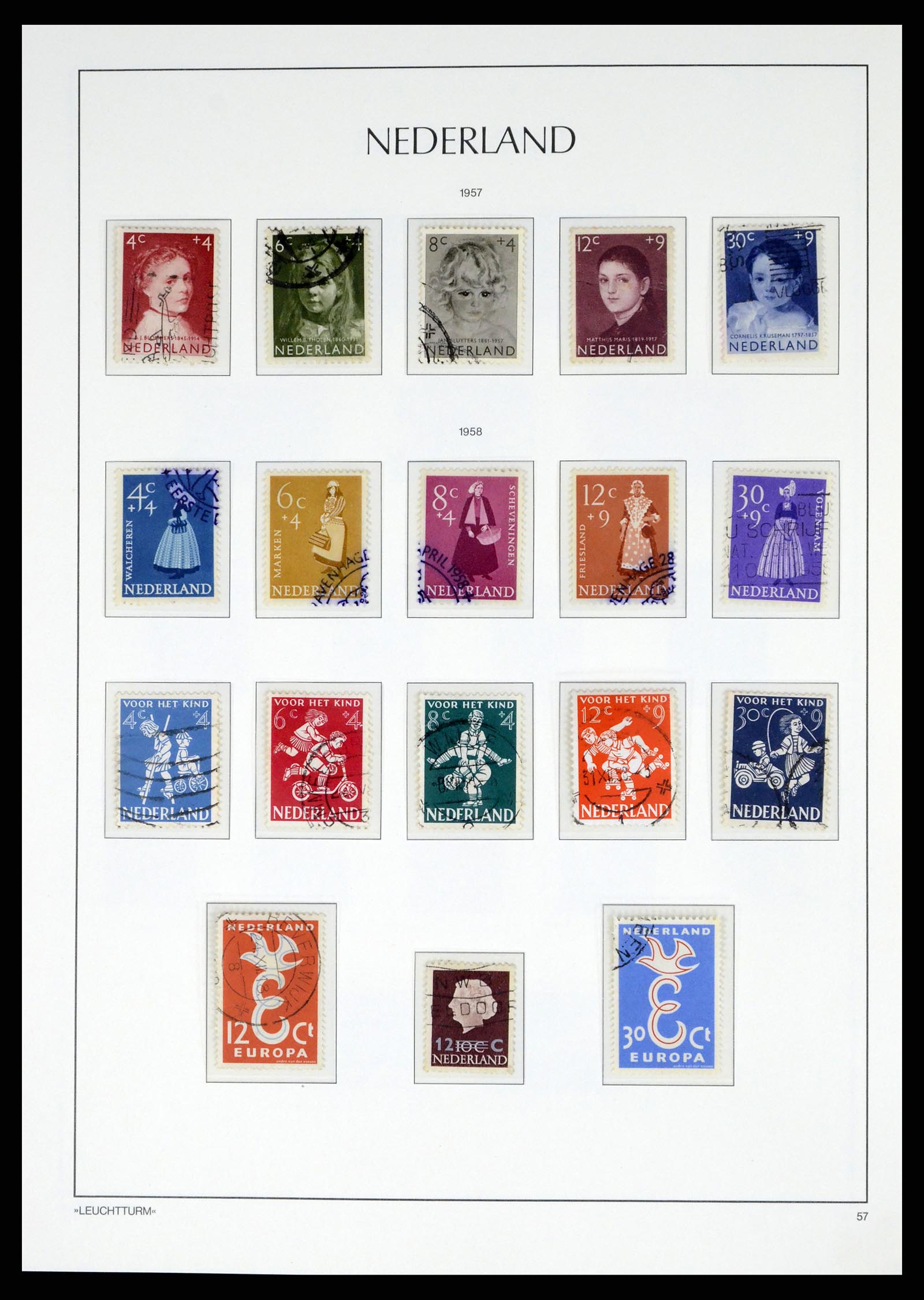 37486 078 - Postzegelverzameling 37486 Nederland 1852-1968.
