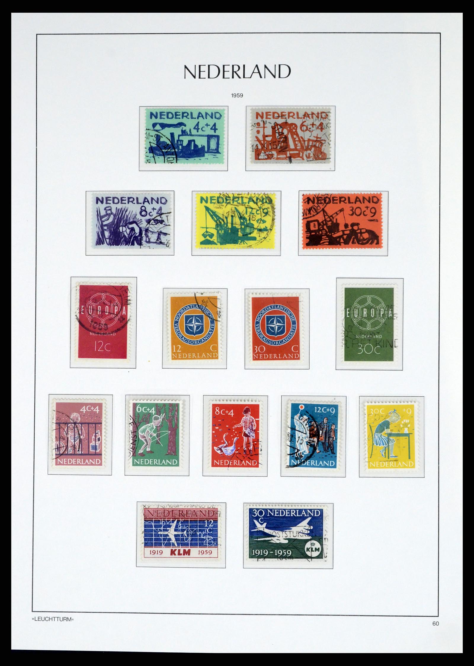 37486 079 - Postzegelverzameling 37486 Nederland 1852-1968.