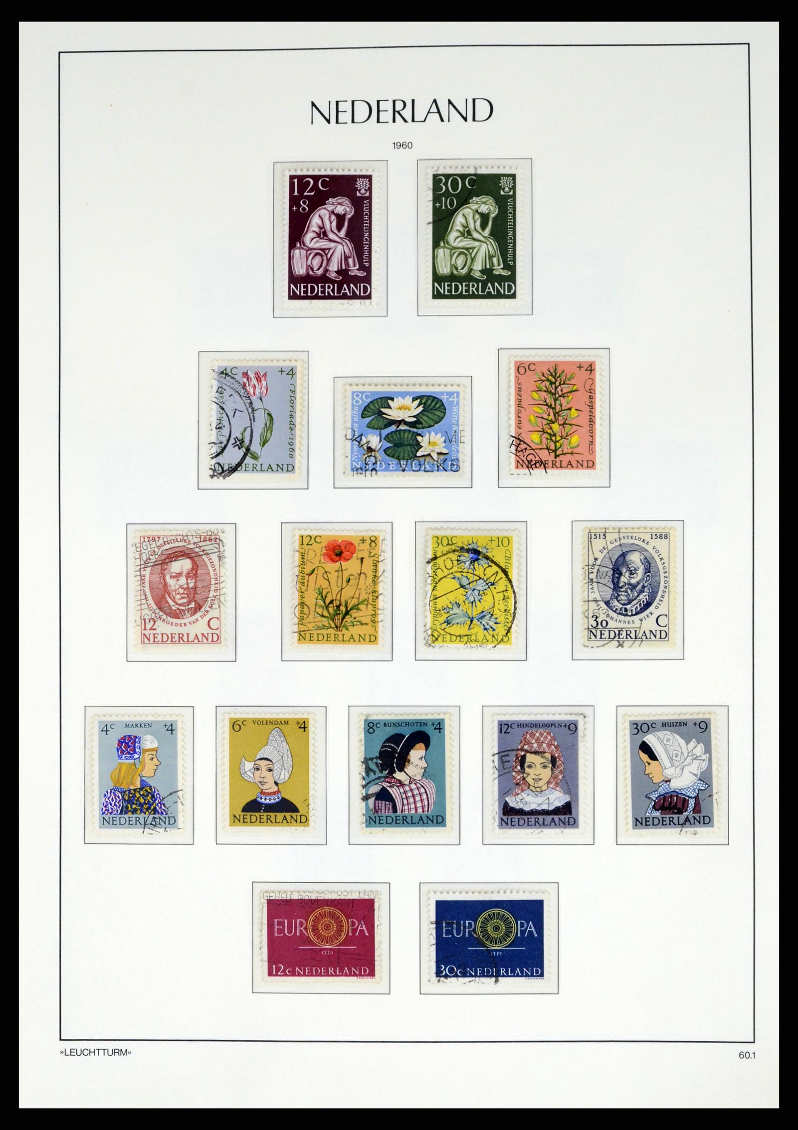 37486 080 - Postzegelverzameling 37486 Nederland 1852-1968.