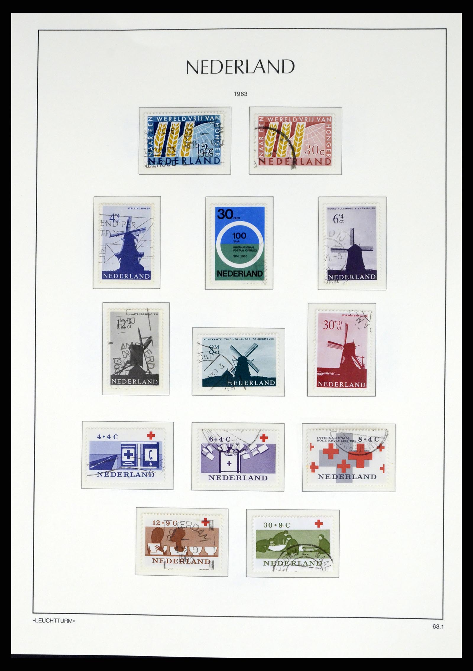37486 084 - Postzegelverzameling 37486 Nederland 1852-1968.