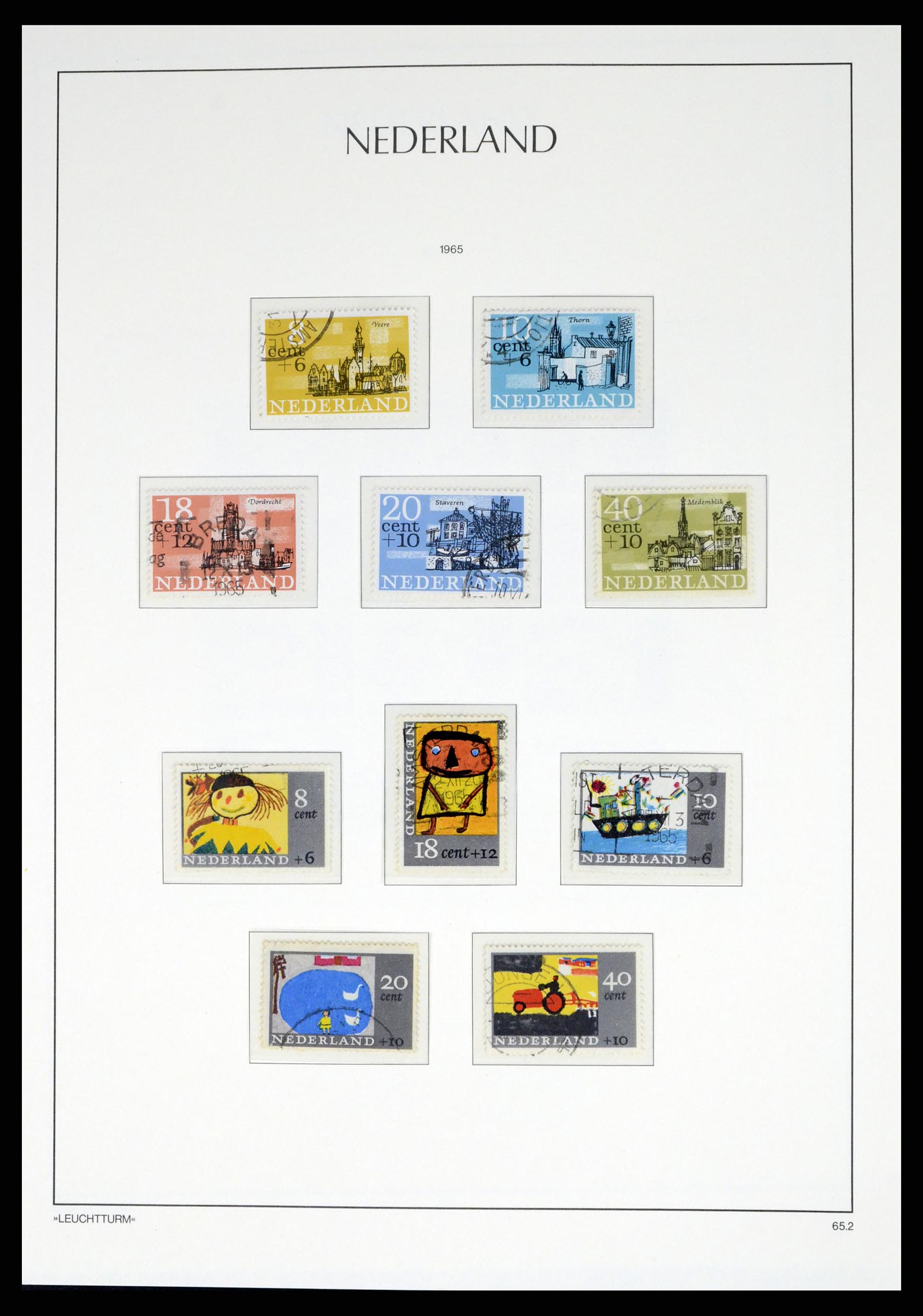 37486 090 - Postzegelverzameling 37486 Nederland 1852-1968.
