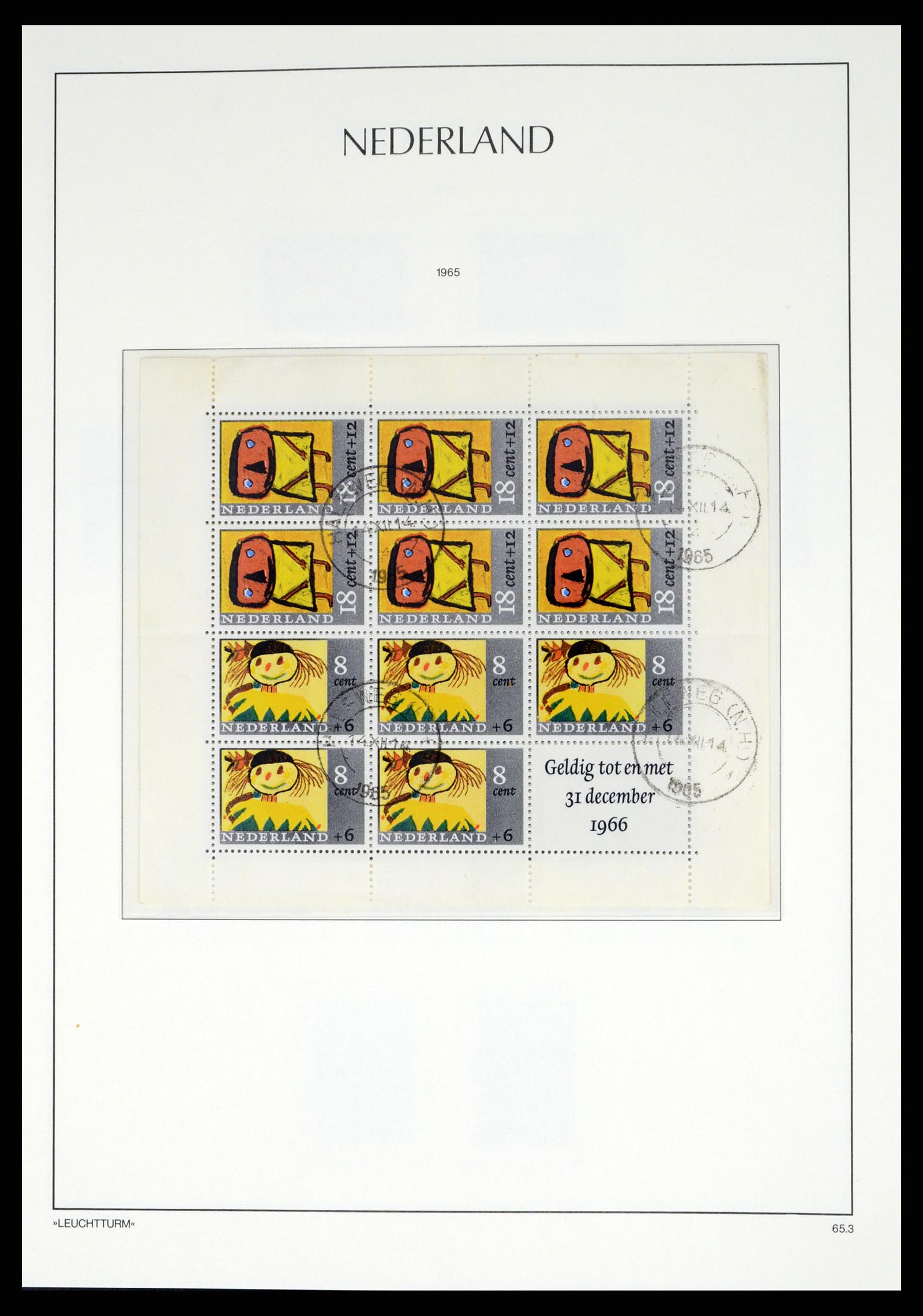 37486 091 - Postzegelverzameling 37486 Nederland 1852-1968.