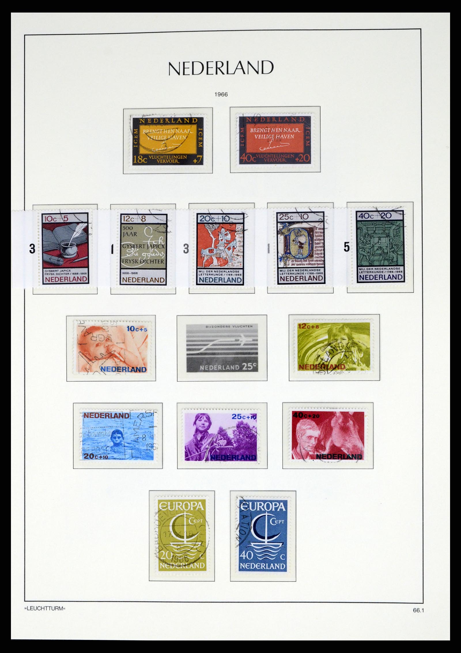 37486 092 - Postzegelverzameling 37486 Nederland 1852-1968.