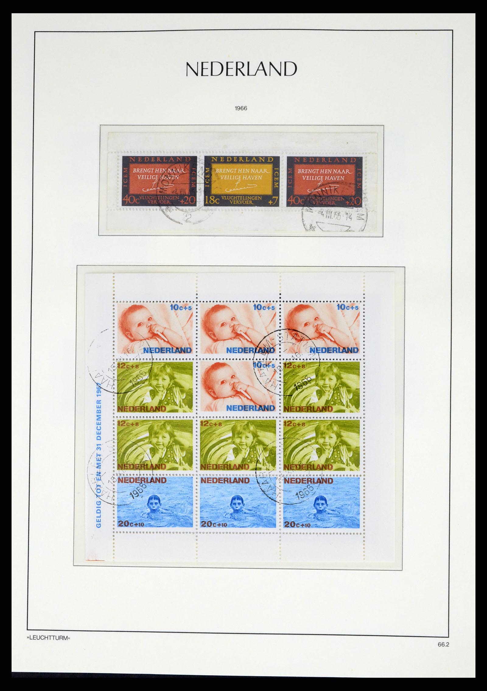 37486 093 - Postzegelverzameling 37486 Nederland 1852-1968.