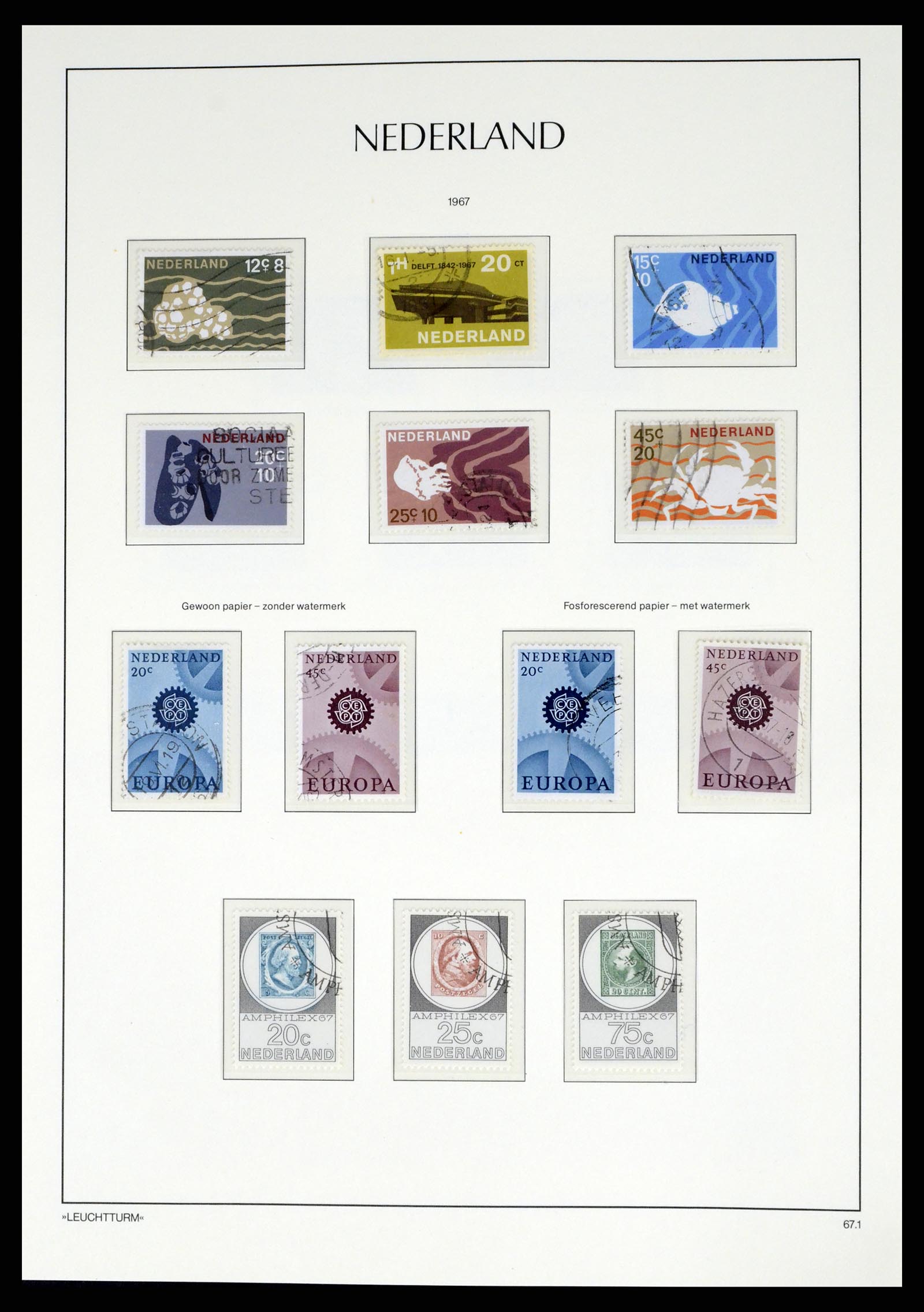 37486 094 - Postzegelverzameling 37486 Nederland 1852-1968.