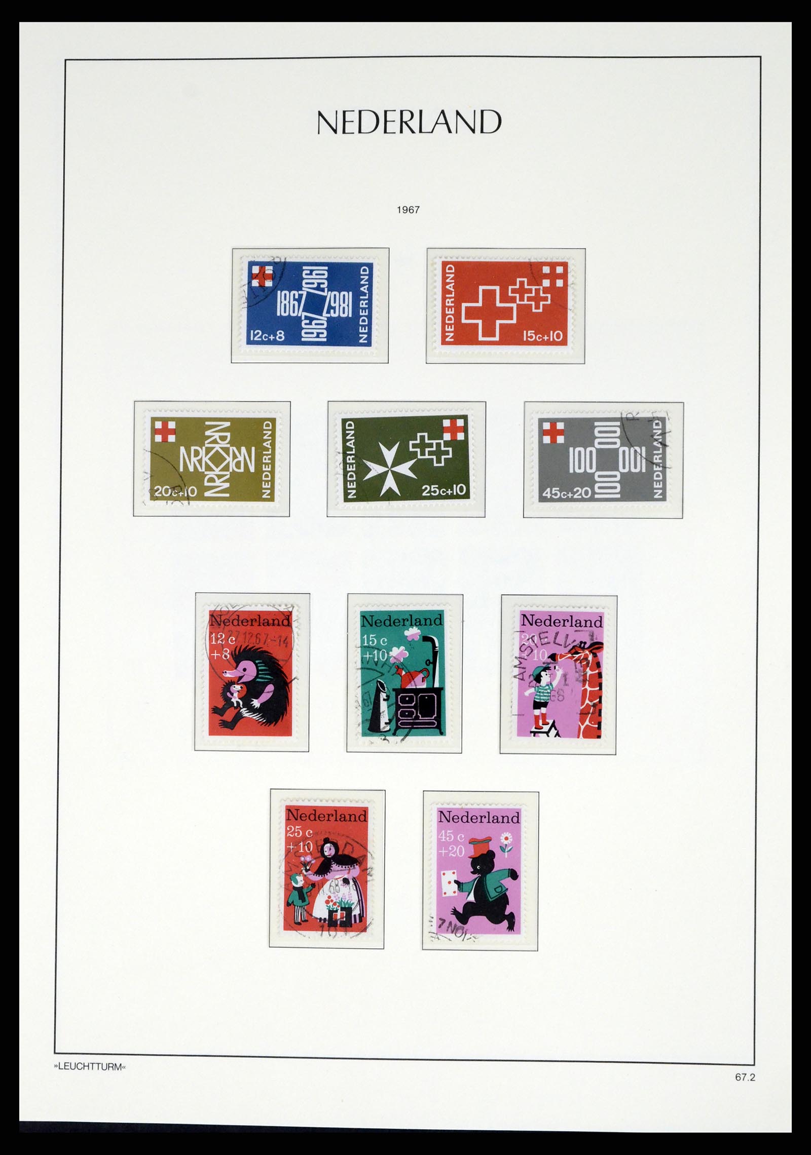 37486 096 - Postzegelverzameling 37486 Nederland 1852-1968.