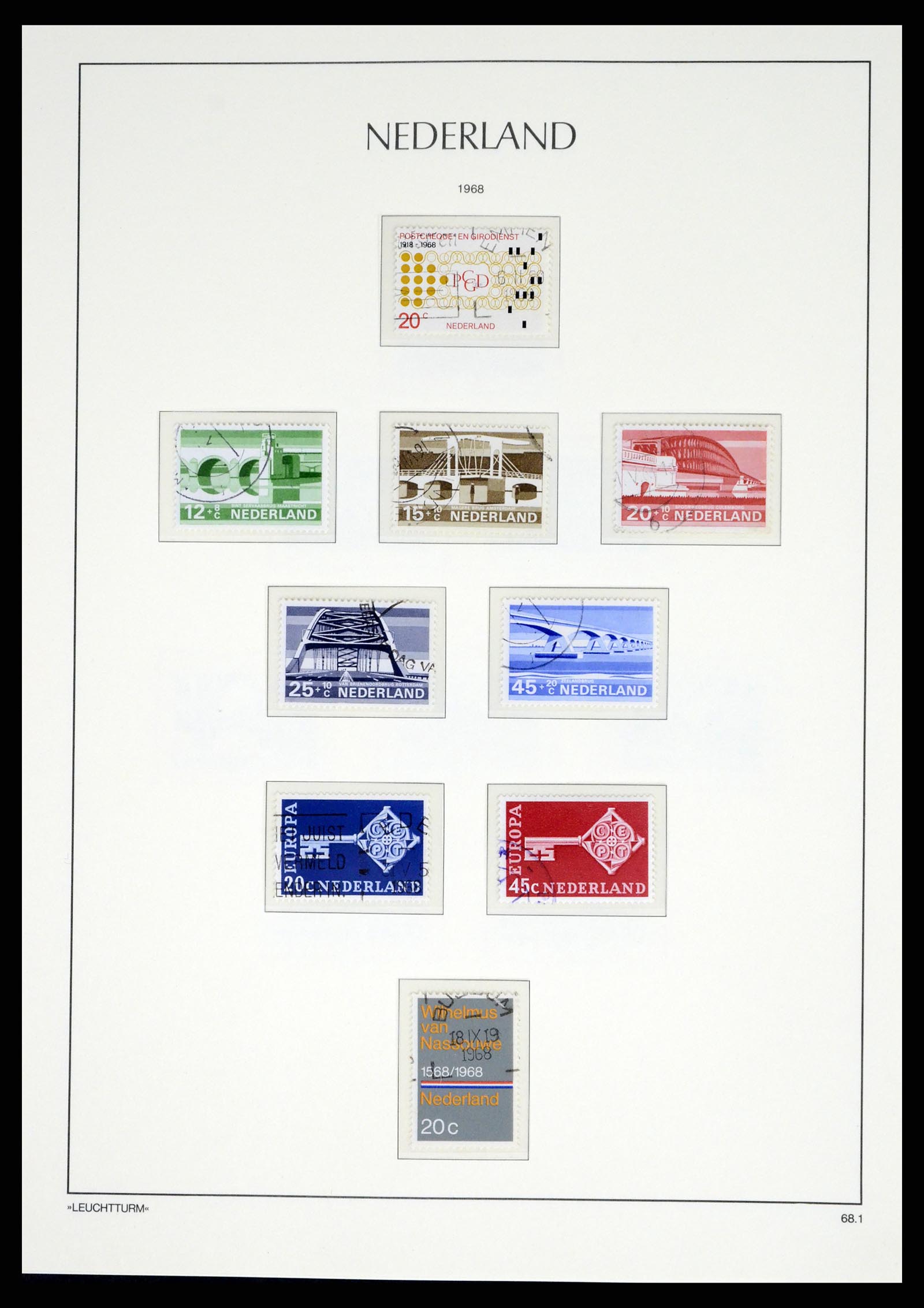 37486 101 - Postzegelverzameling 37486 Nederland 1852-1968.