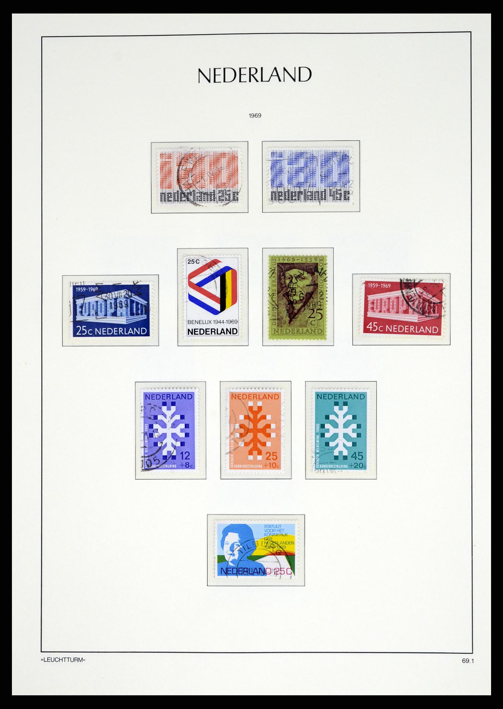 37486 105 - Postzegelverzameling 37486 Nederland 1852-1968.