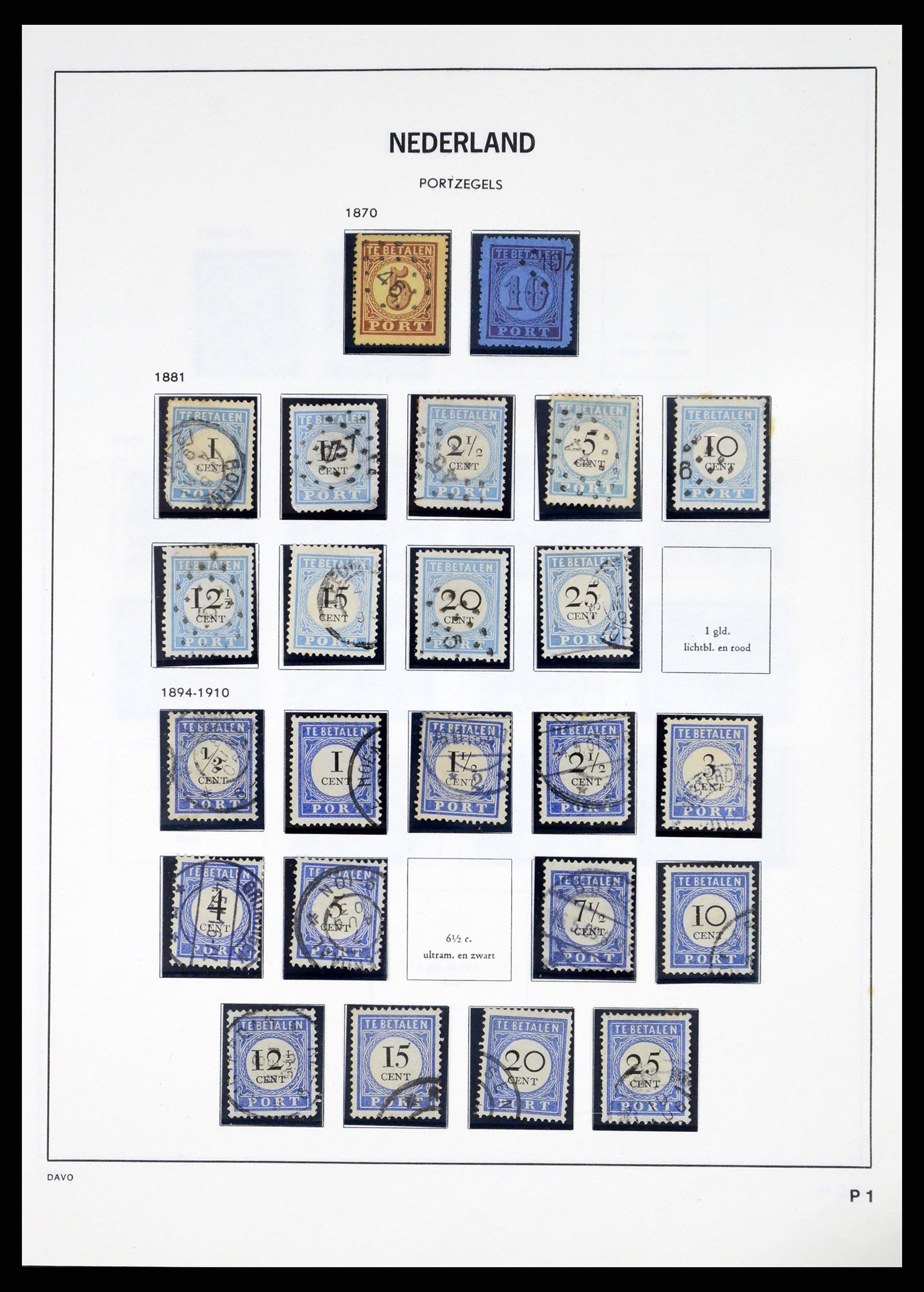 37486 107 - Postzegelverzameling 37486 Nederland 1852-1968.