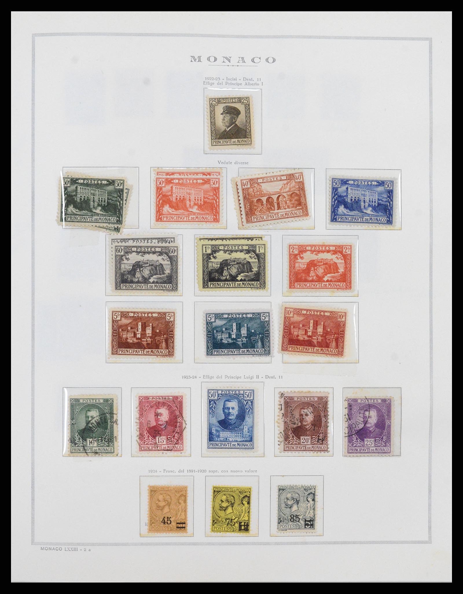 37490 004 - Postzegelverzameling 37490 Monaco 1885-1992.