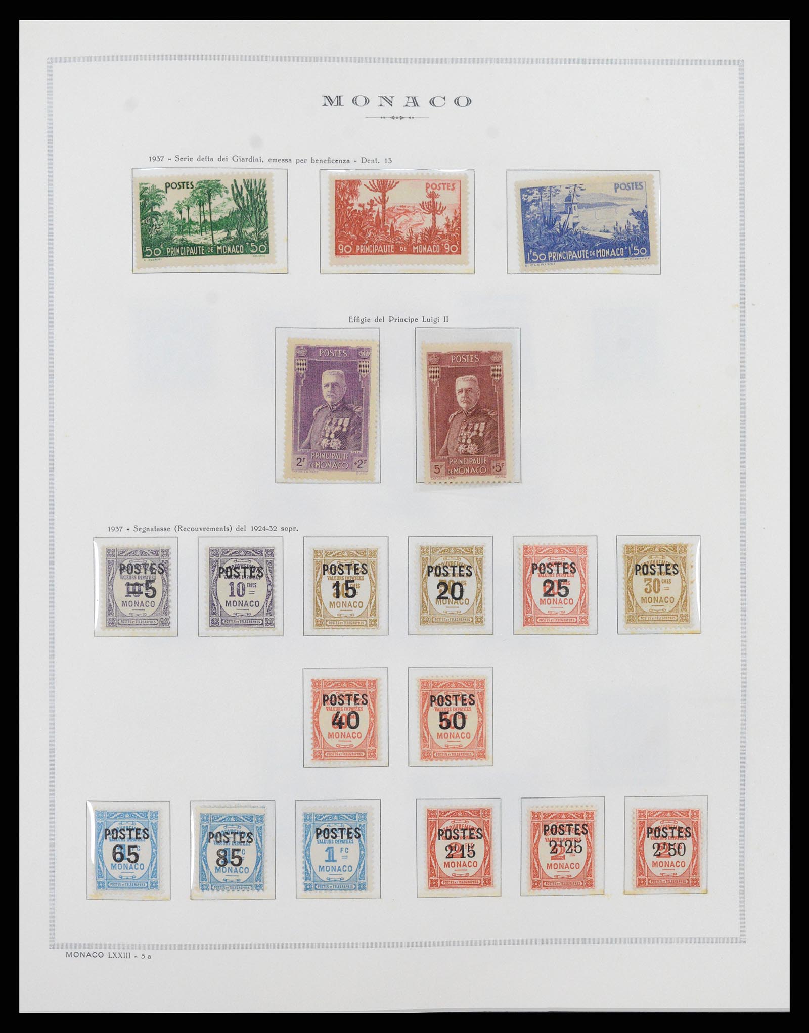 37490 009 - Postzegelverzameling 37490 Monaco 1885-1992.