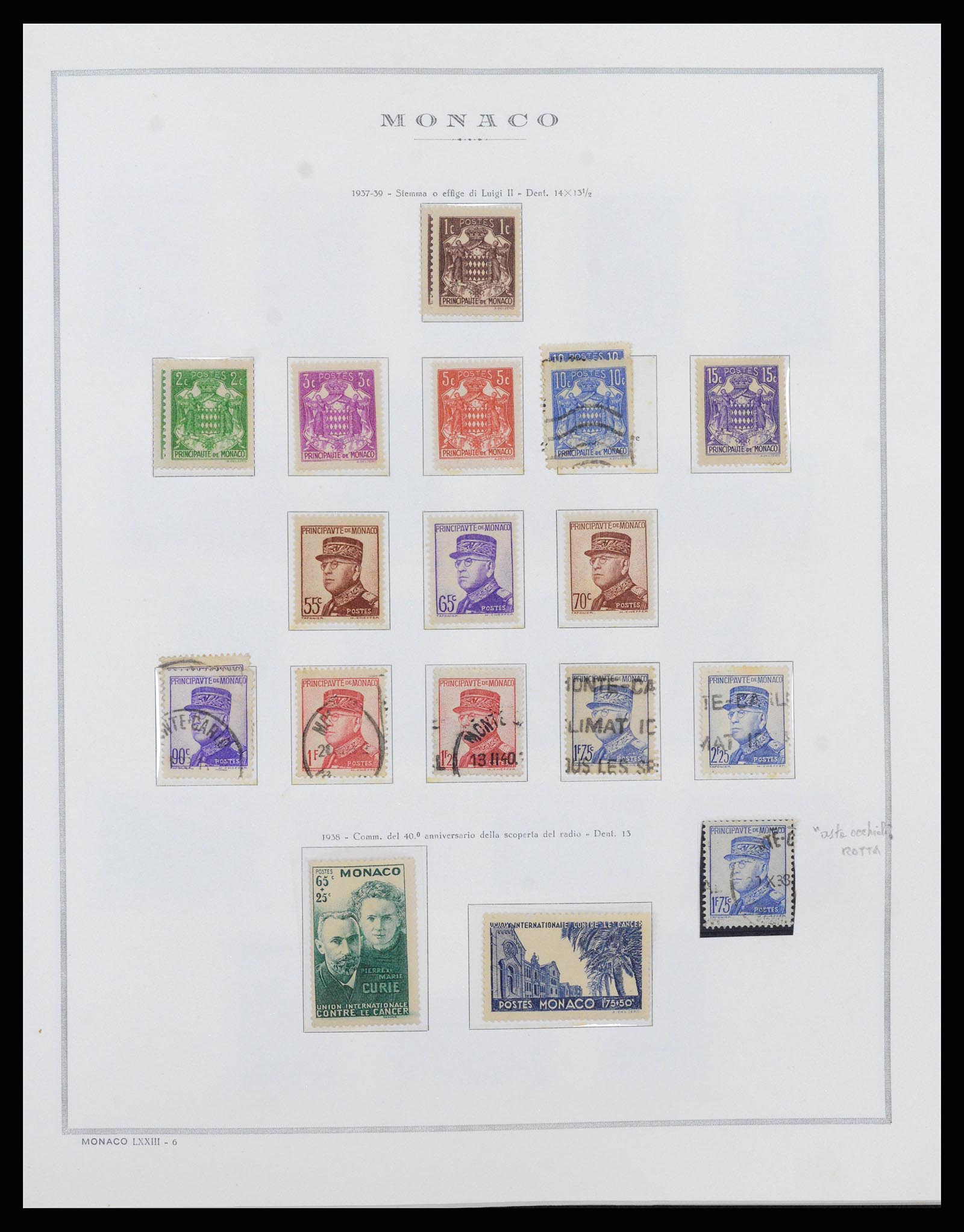 37490 010 - Postzegelverzameling 37490 Monaco 1885-1992.