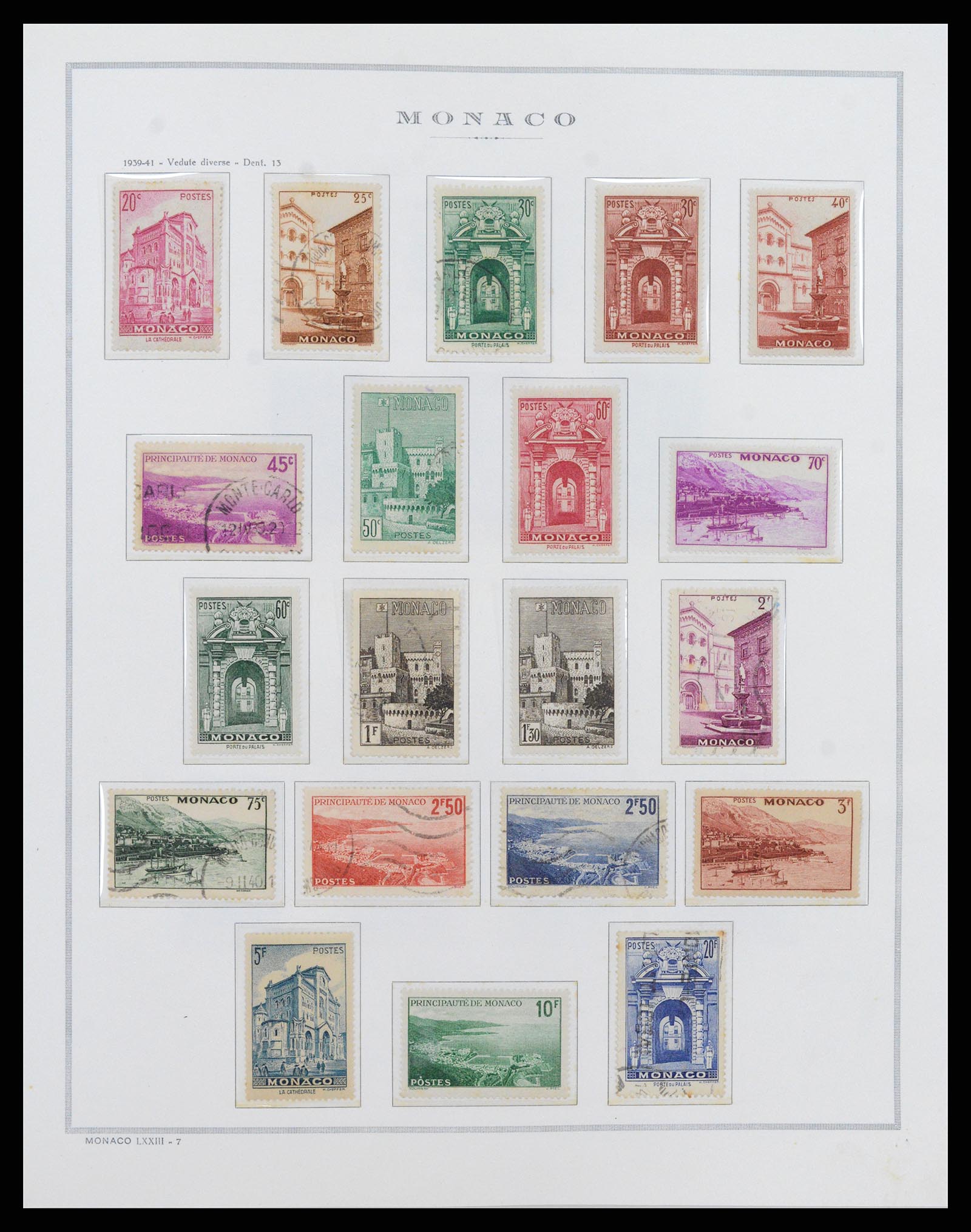 37490 011 - Postzegelverzameling 37490 Monaco 1885-1992.
