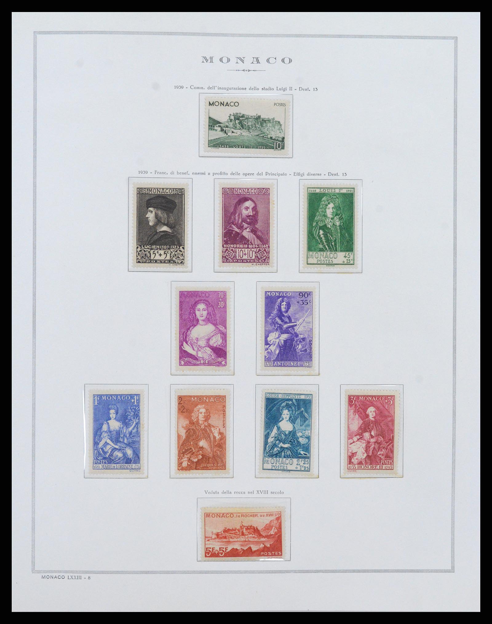 37490 012 - Postzegelverzameling 37490 Monaco 1885-1992.