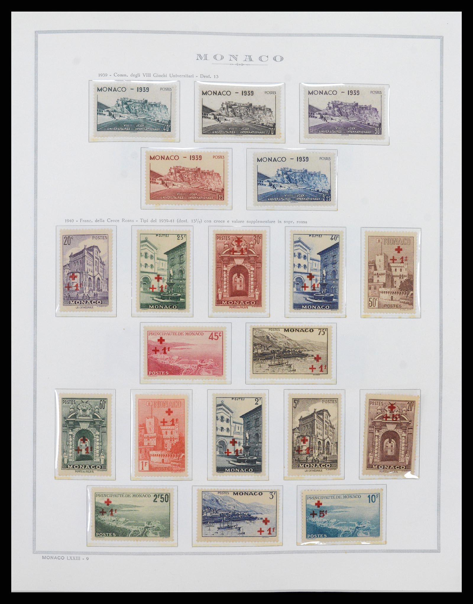 37490 013 - Postzegelverzameling 37490 Monaco 1885-1992.