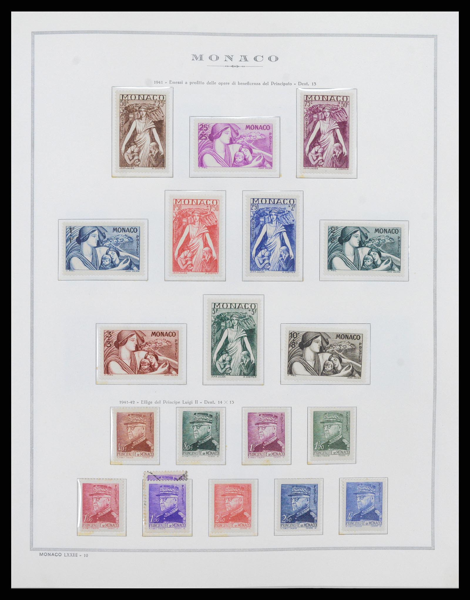 37490 014 - Postzegelverzameling 37490 Monaco 1885-1992.