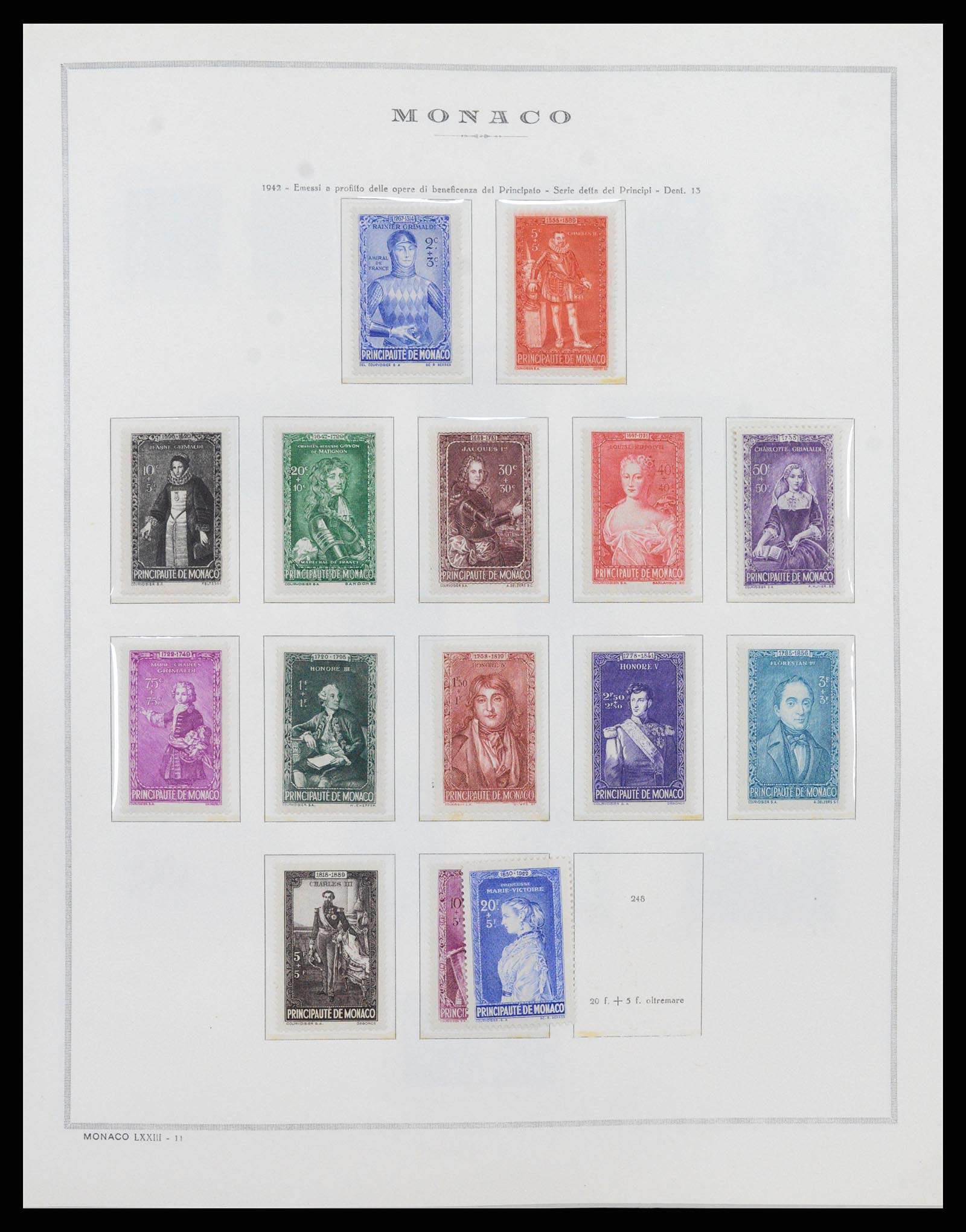 37490 015 - Postzegelverzameling 37490 Monaco 1885-1992.
