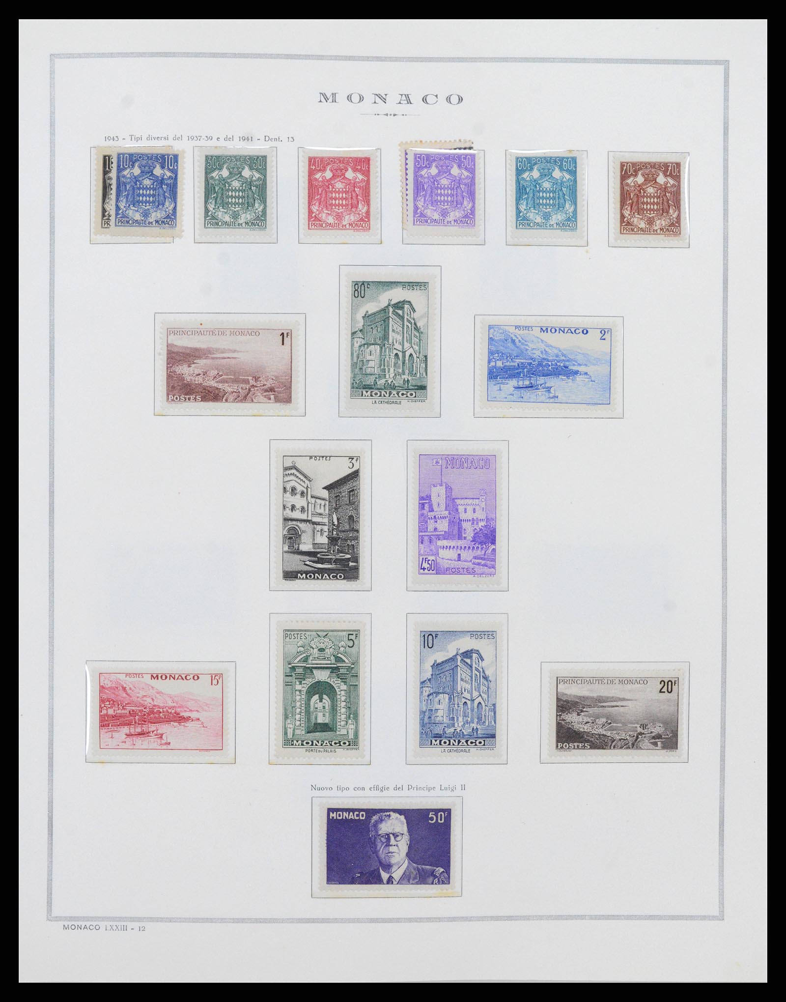 37490 016 - Postzegelverzameling 37490 Monaco 1885-1992.