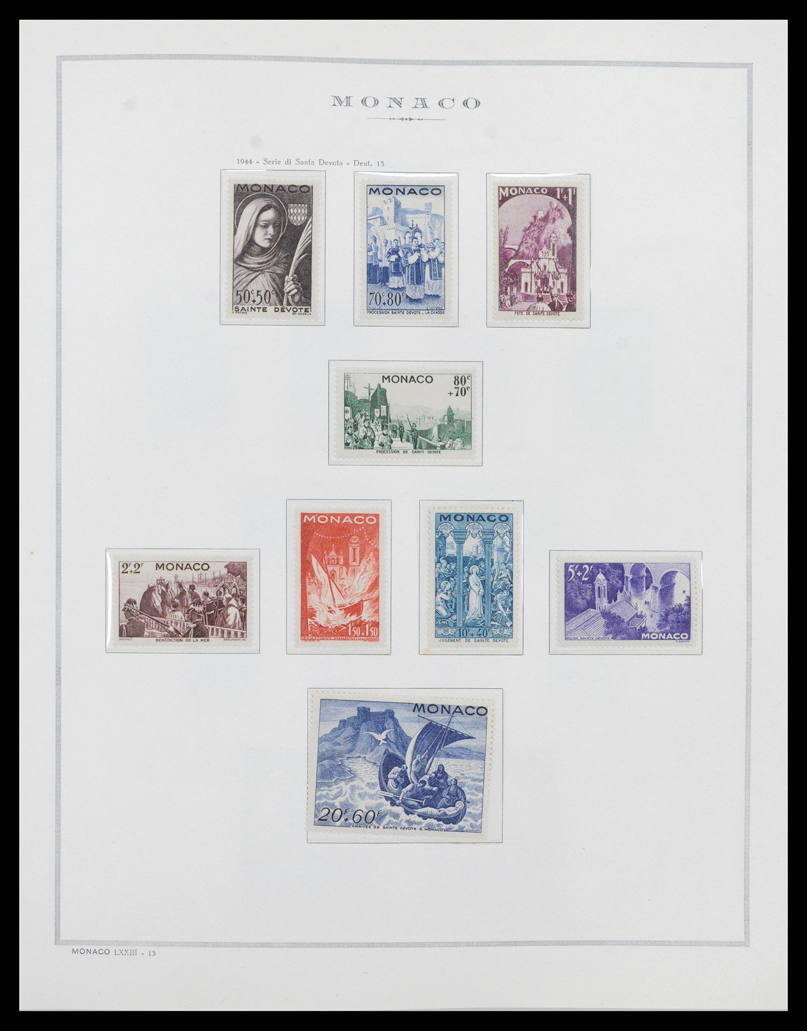 37490 017 - Postzegelverzameling 37490 Monaco 1885-1992.