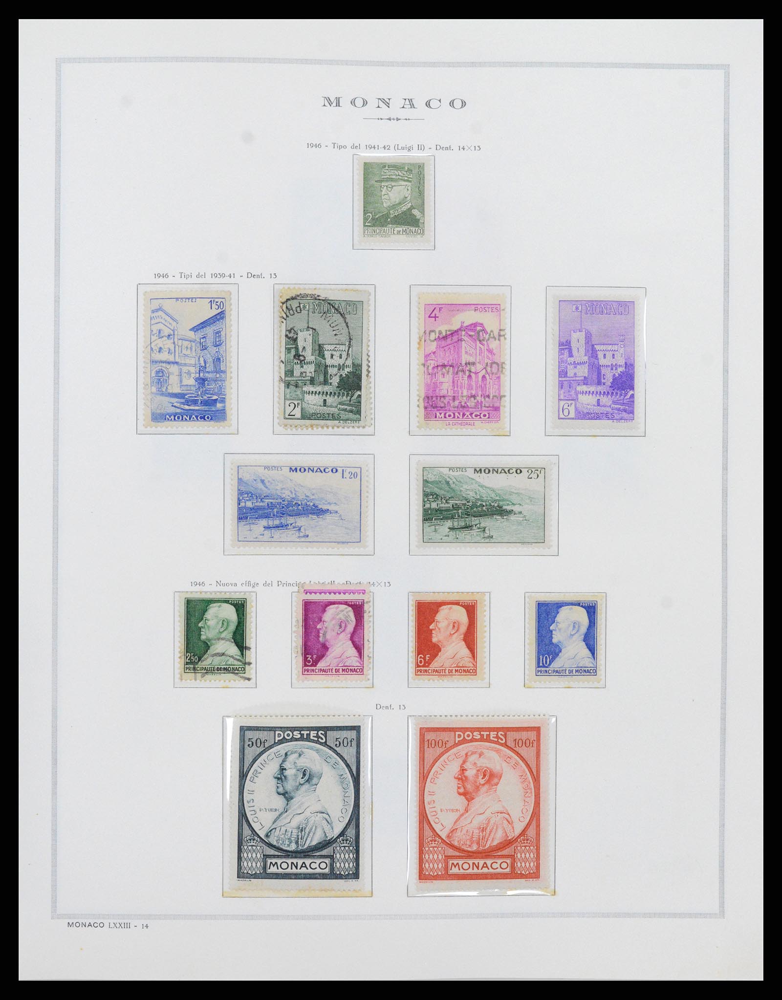 37490 018 - Postzegelverzameling 37490 Monaco 1885-1992.