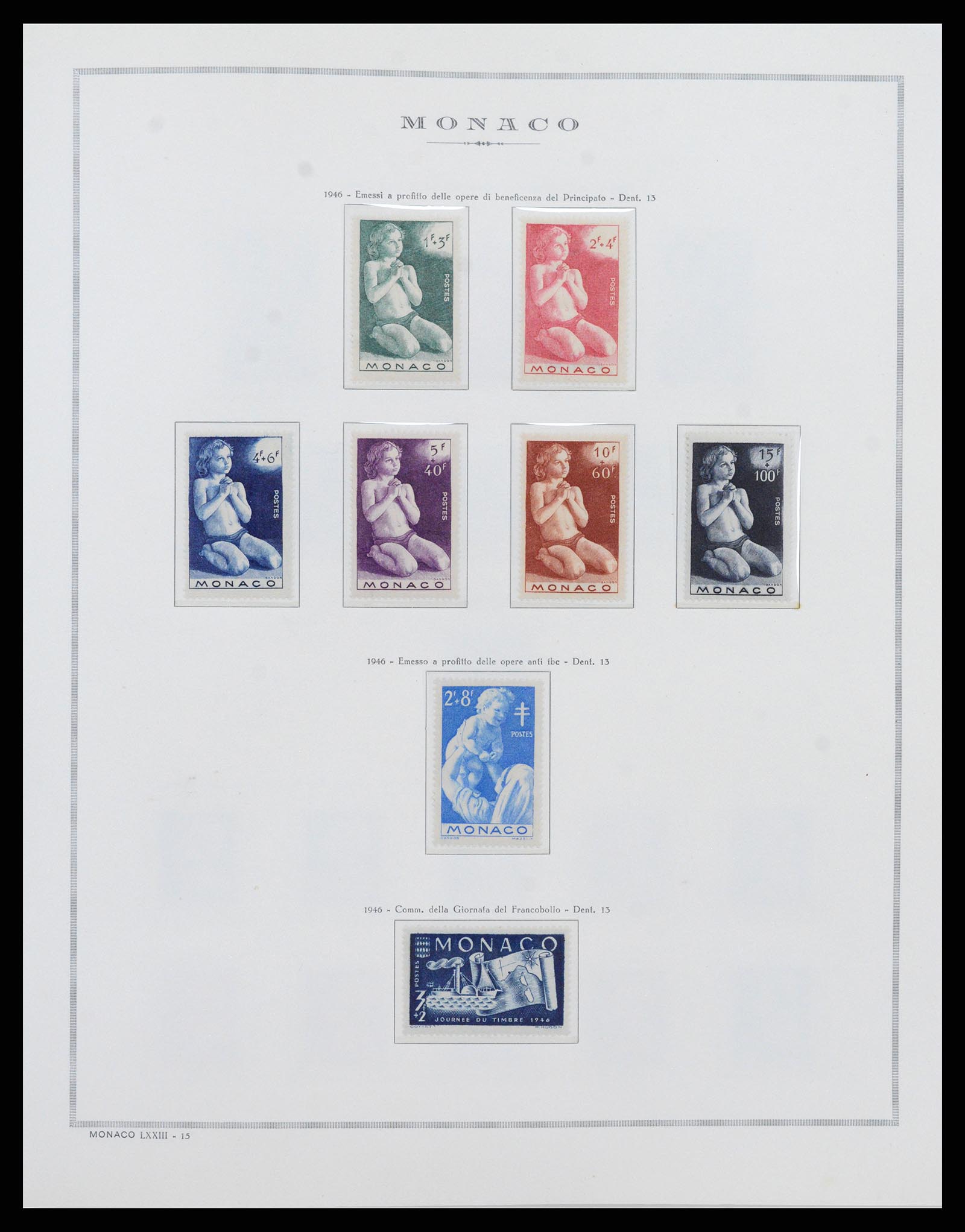 37490 019 - Postzegelverzameling 37490 Monaco 1885-1992.