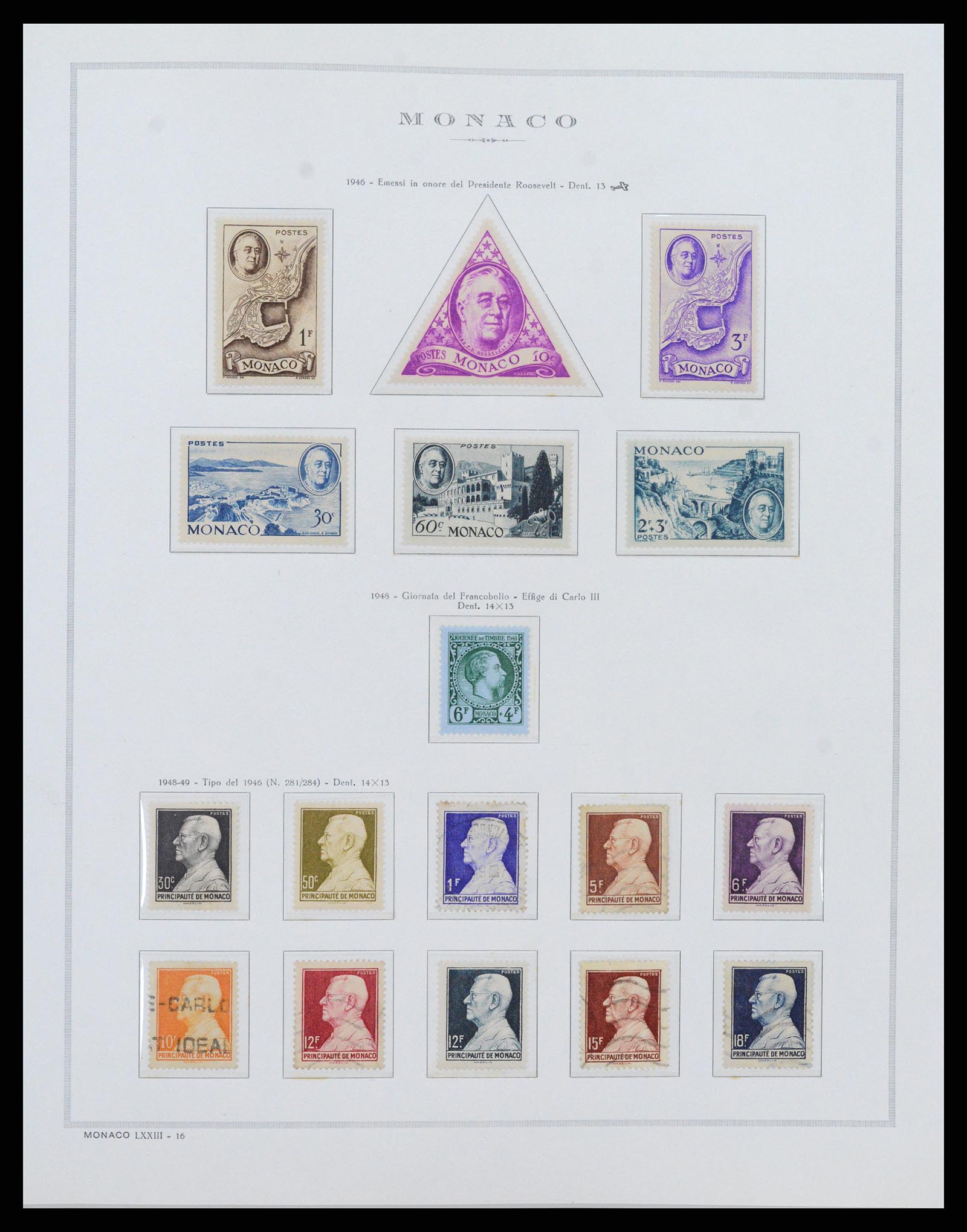 37490 020 - Postzegelverzameling 37490 Monaco 1885-1992.