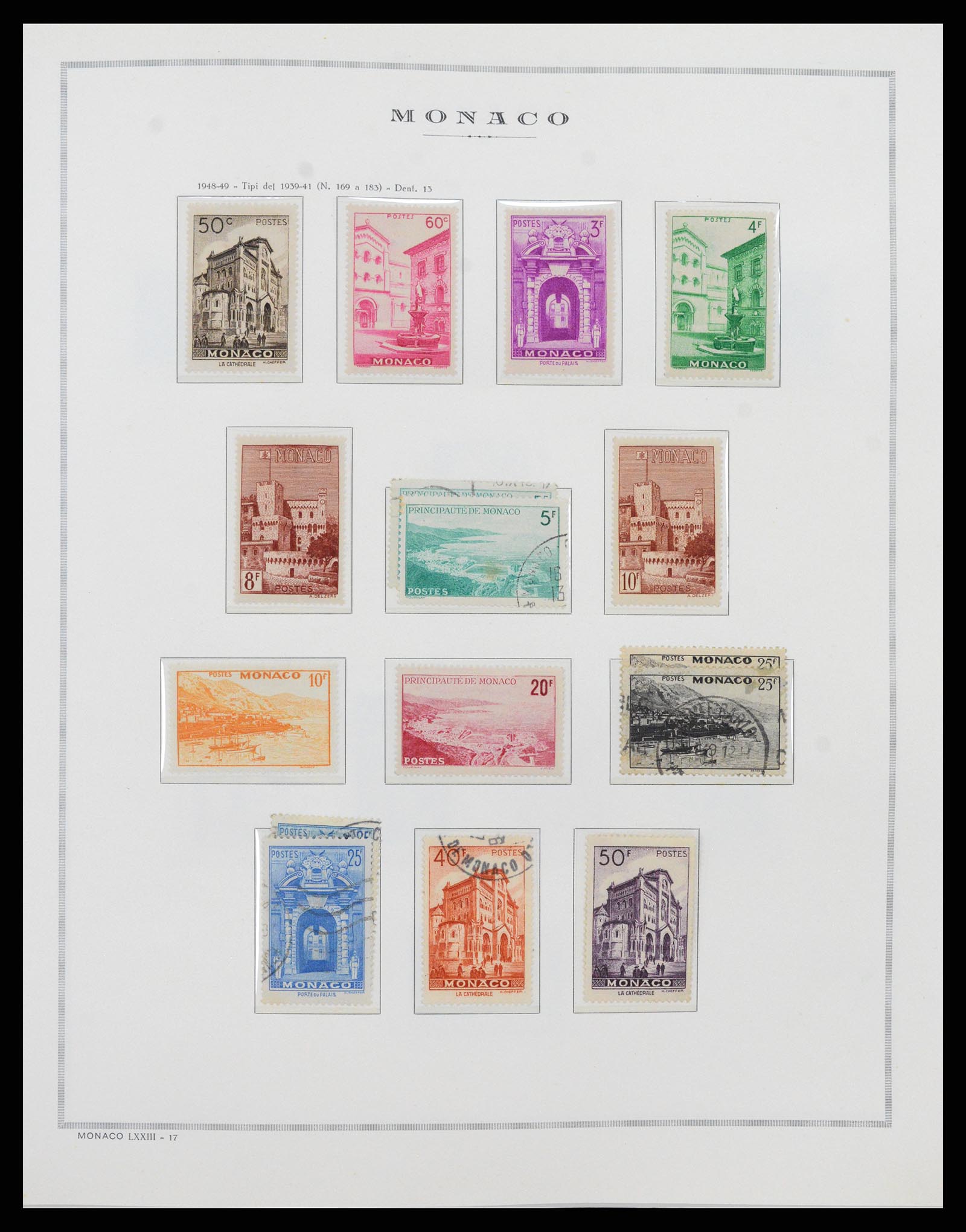 37490 021 - Postzegelverzameling 37490 Monaco 1885-1992.