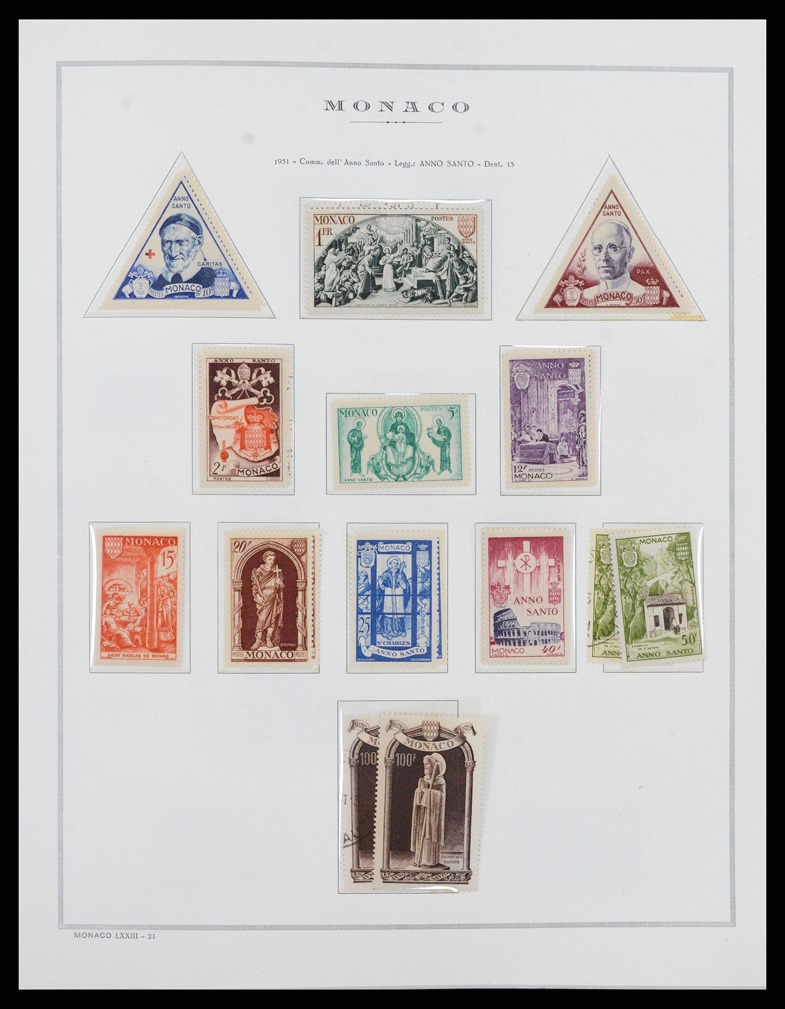 37490 028 - Postzegelverzameling 37490 Monaco 1885-1992.
