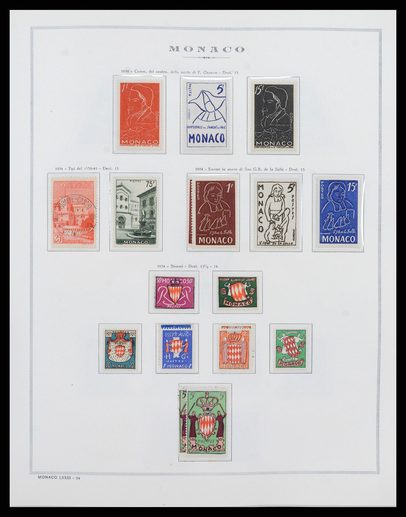 37490 031 - Postzegelverzameling 37490 Monaco 1885-1992.