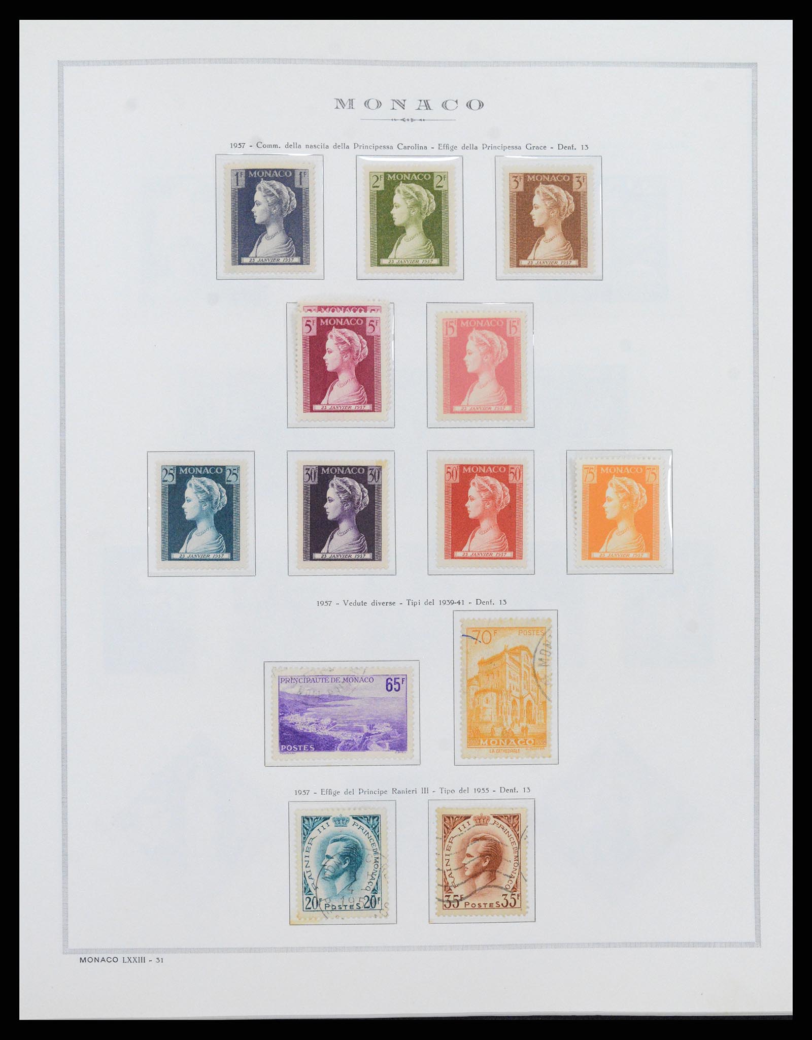 37490 038 - Postzegelverzameling 37490 Monaco 1885-1992.