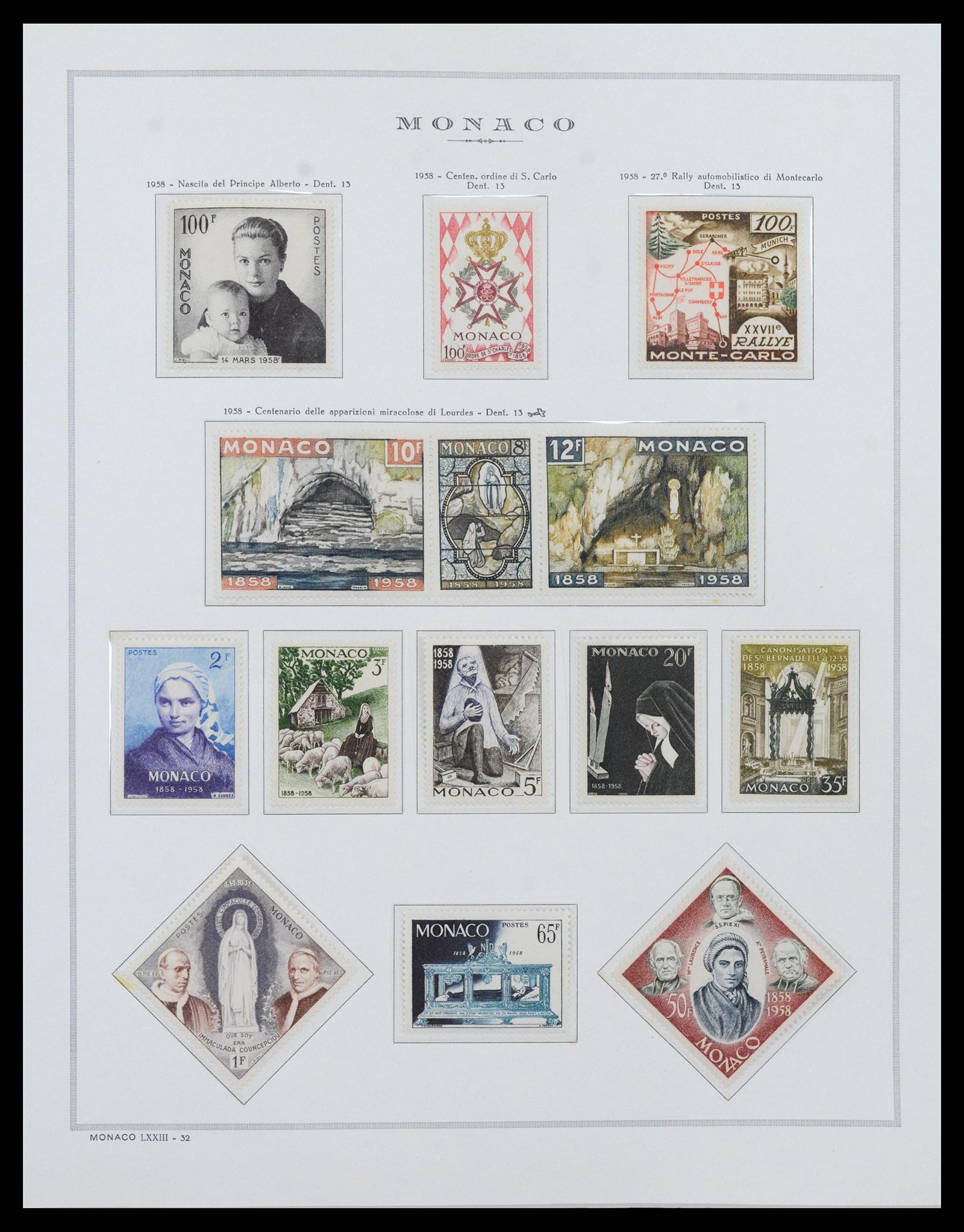 37490 039 - Postzegelverzameling 37490 Monaco 1885-1992.