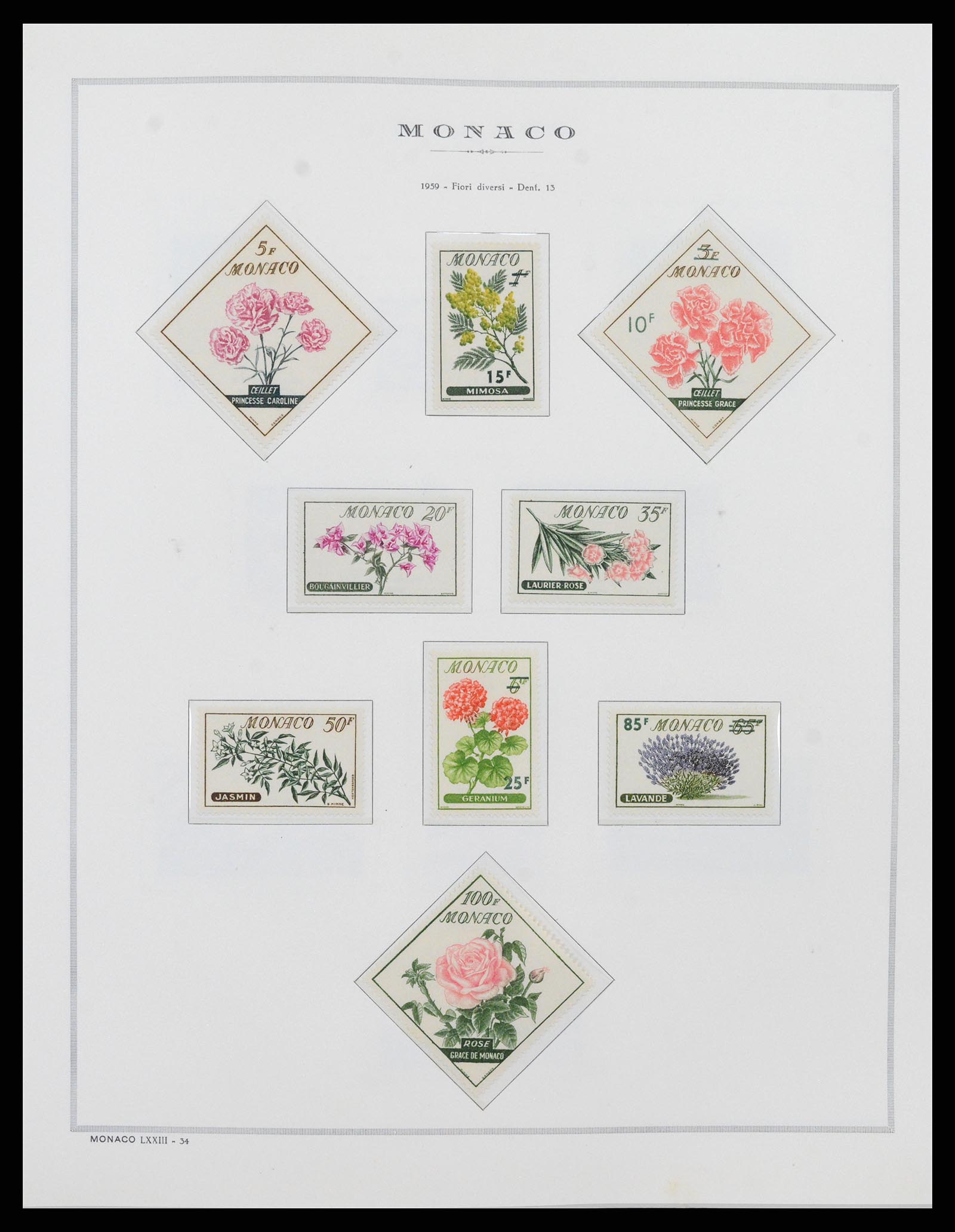 37490 041 - Postzegelverzameling 37490 Monaco 1885-1992.