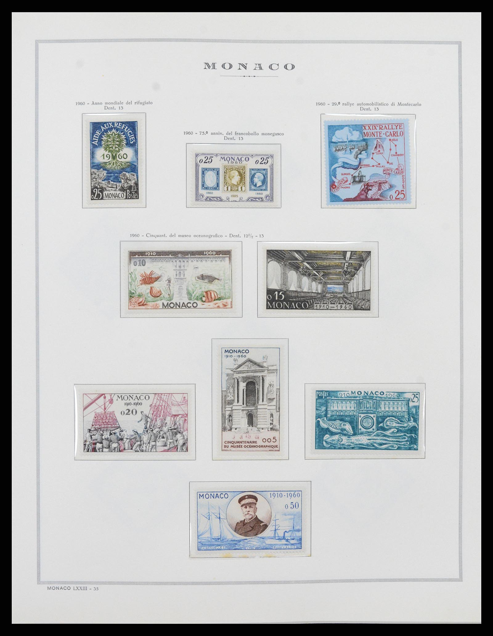 37490 042 - Postzegelverzameling 37490 Monaco 1885-1992.