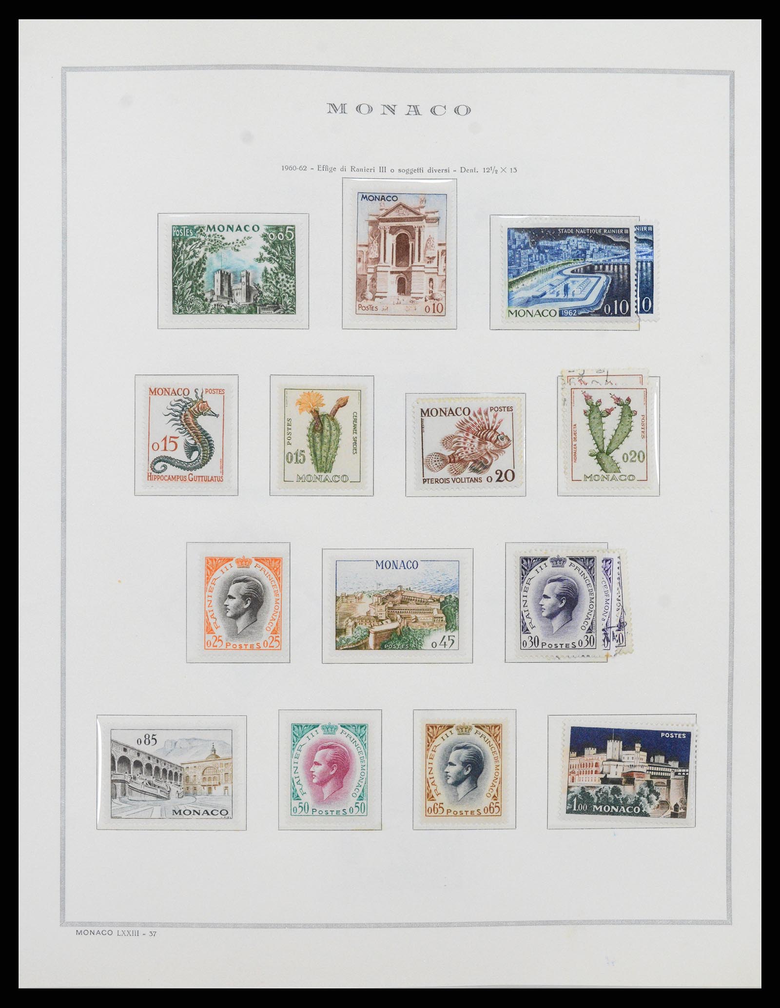 37490 044 - Postzegelverzameling 37490 Monaco 1885-1992.
