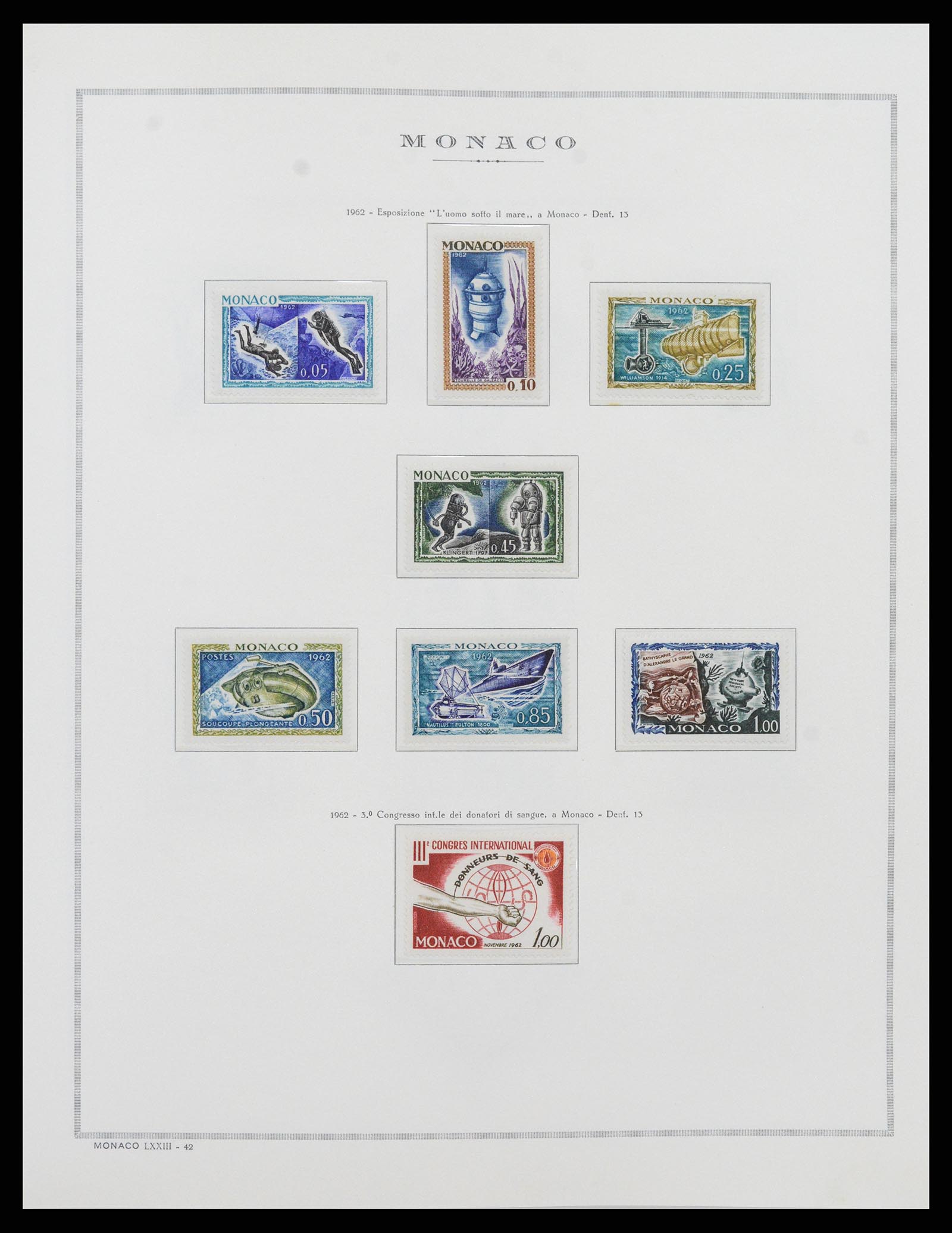 37490 049 - Postzegelverzameling 37490 Monaco 1885-1992.