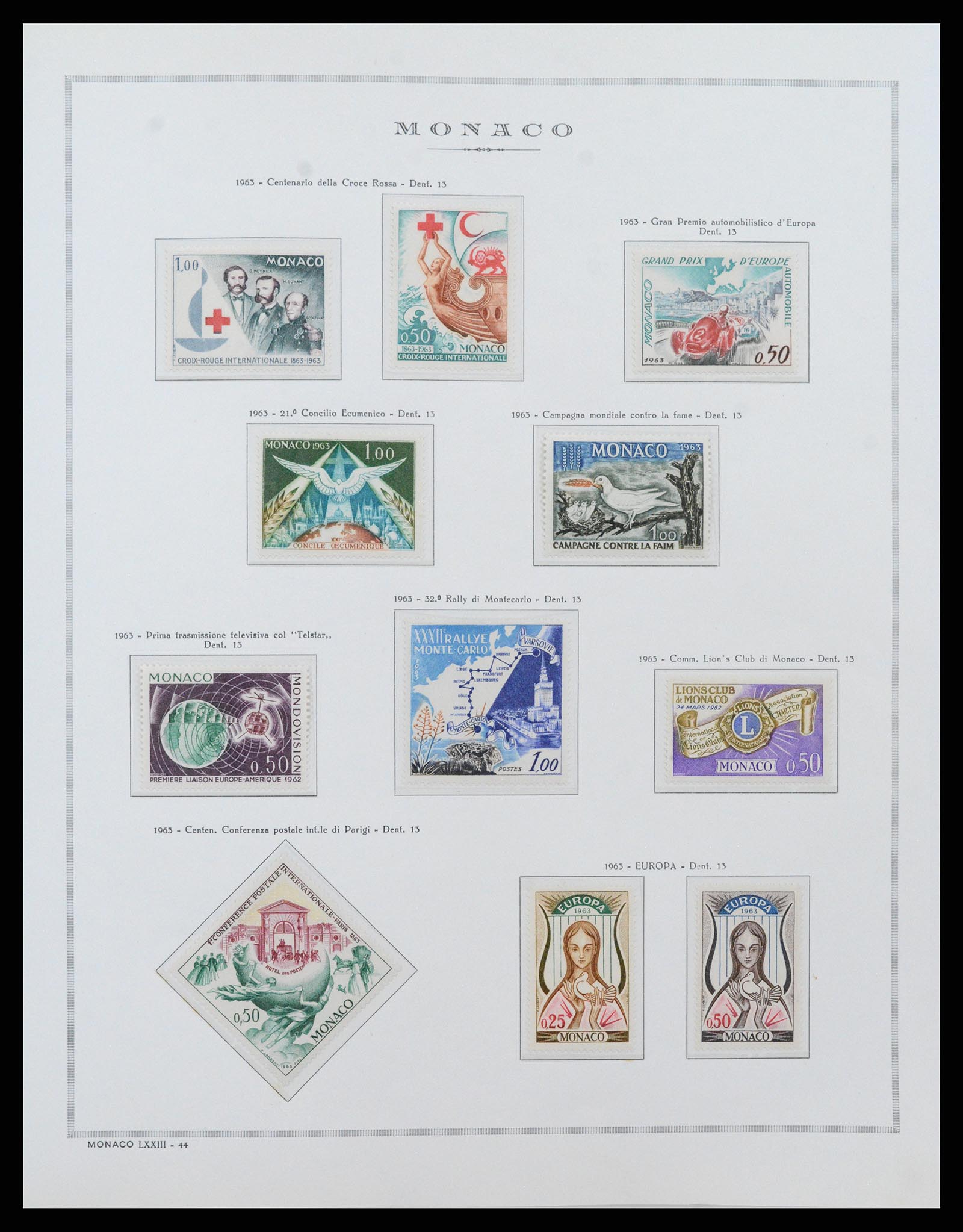 37490 051 - Postzegelverzameling 37490 Monaco 1885-1992.