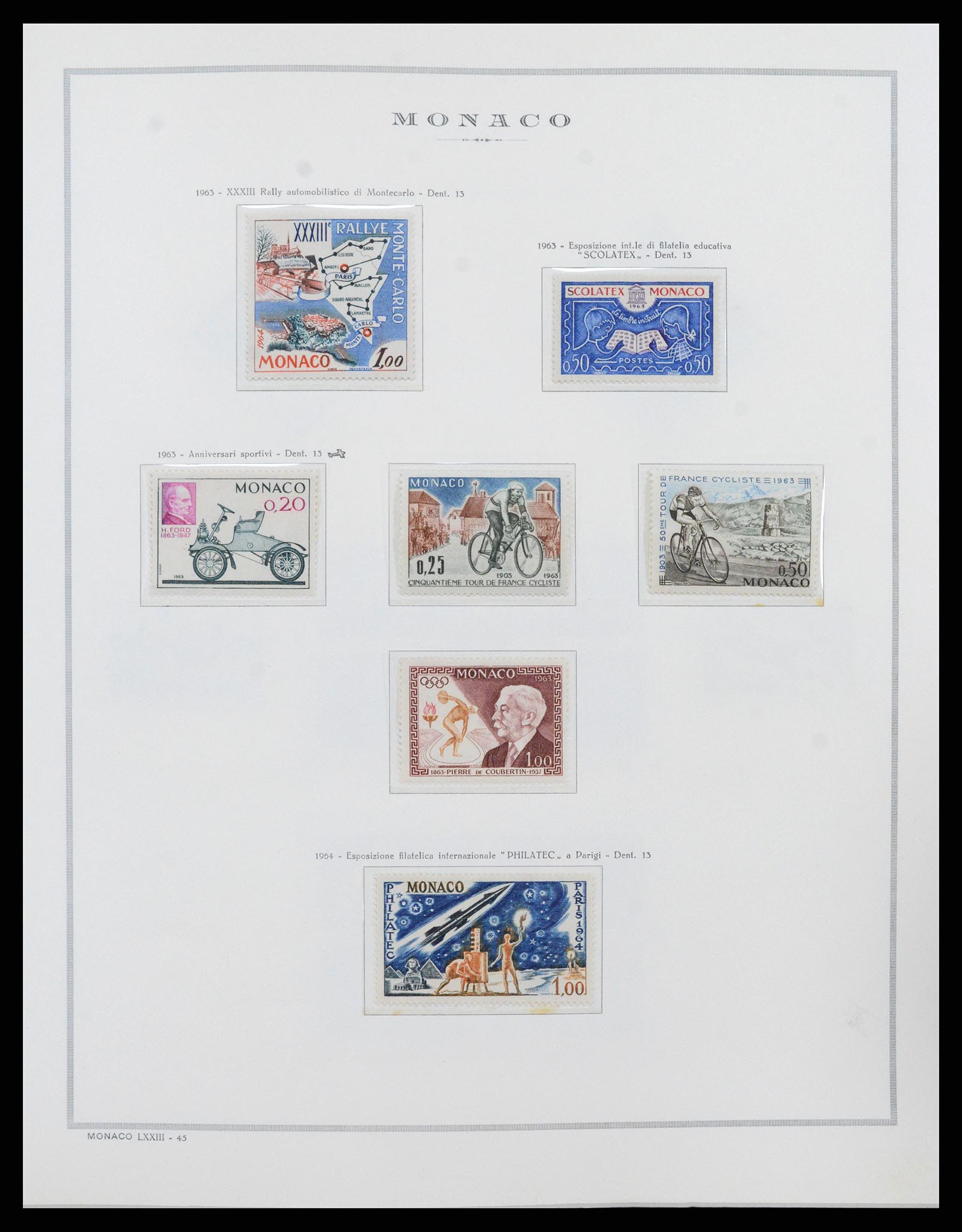 37490 052 - Postzegelverzameling 37490 Monaco 1885-1992.